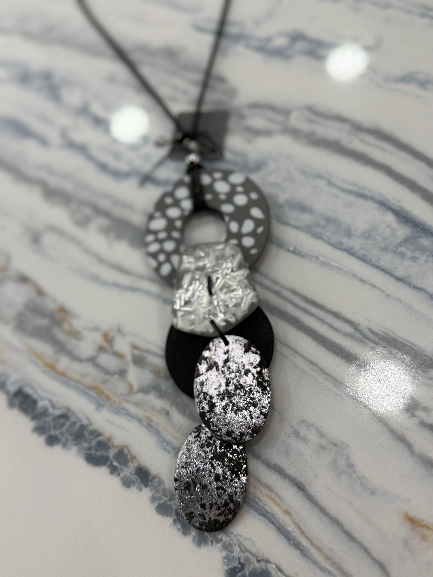 Artisanal Necklace Gray