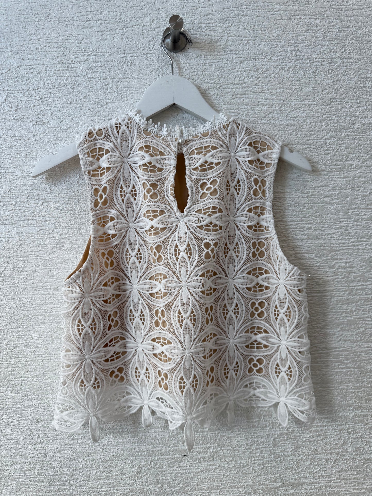 Lace/Crochet Top White