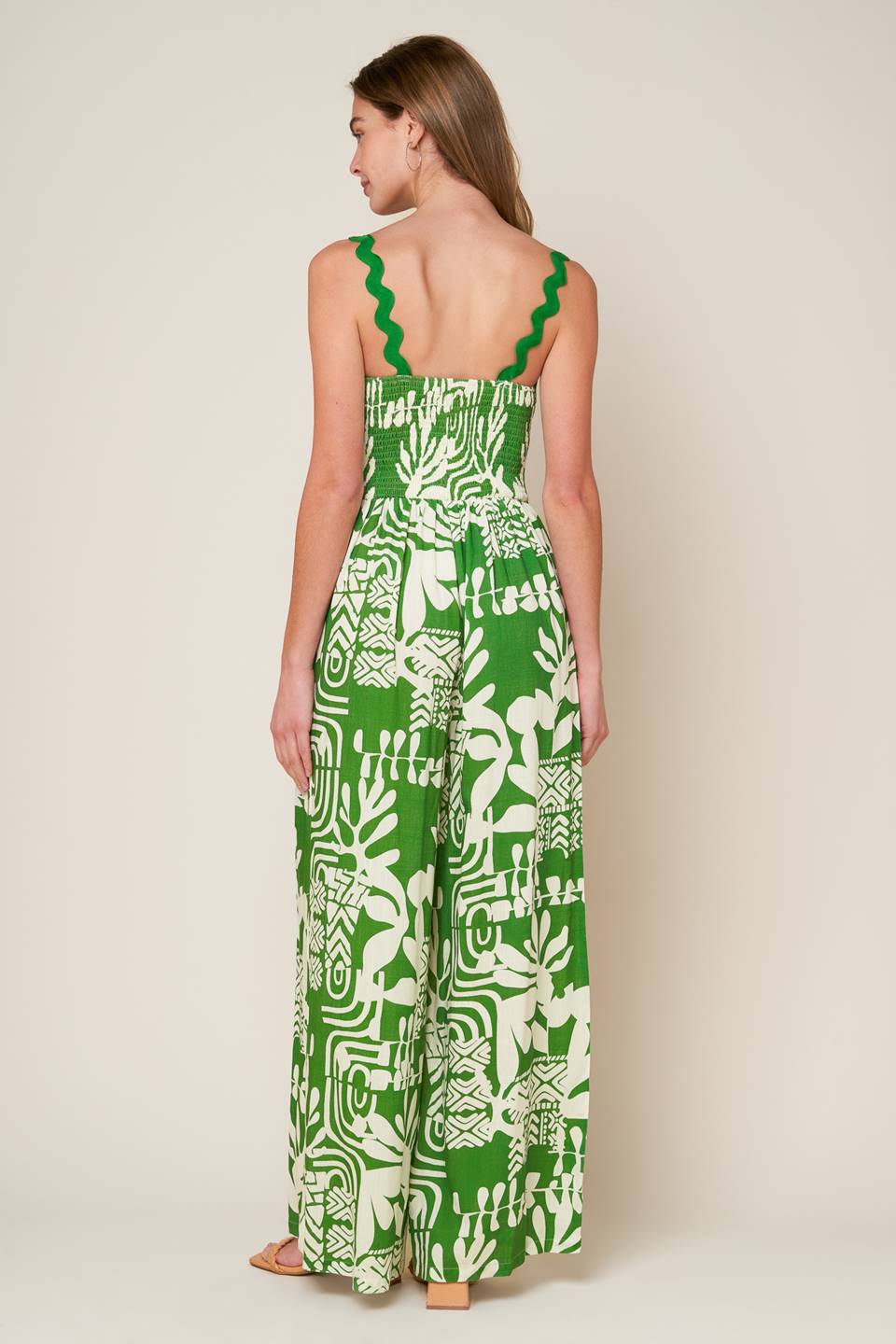Printed Jumpsuit Green