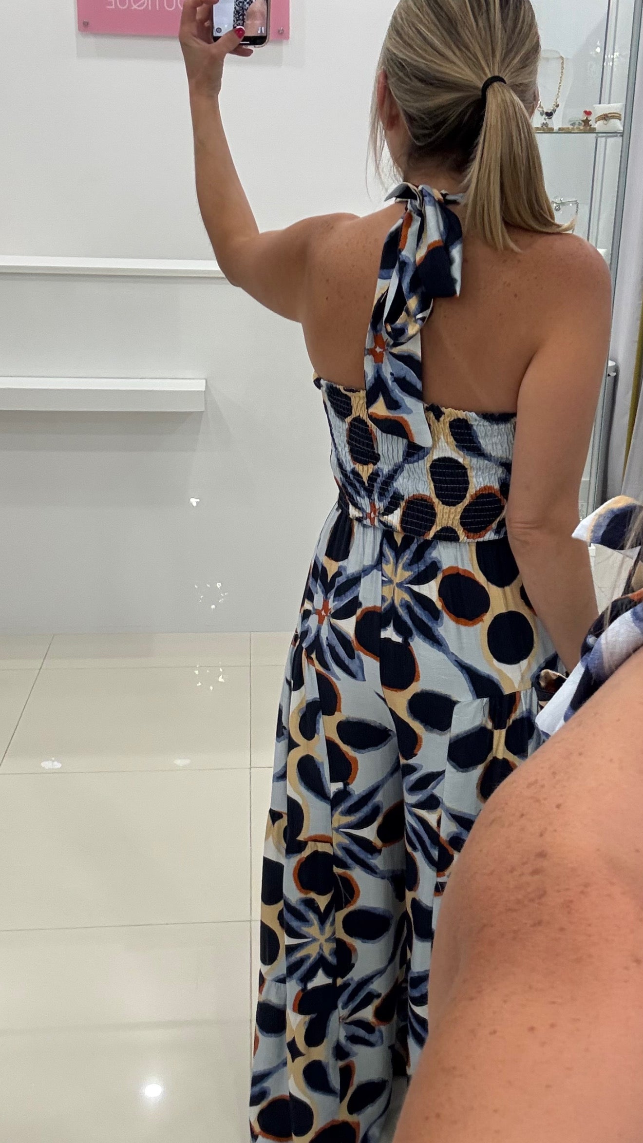 Indigo Halter Jumpsuit