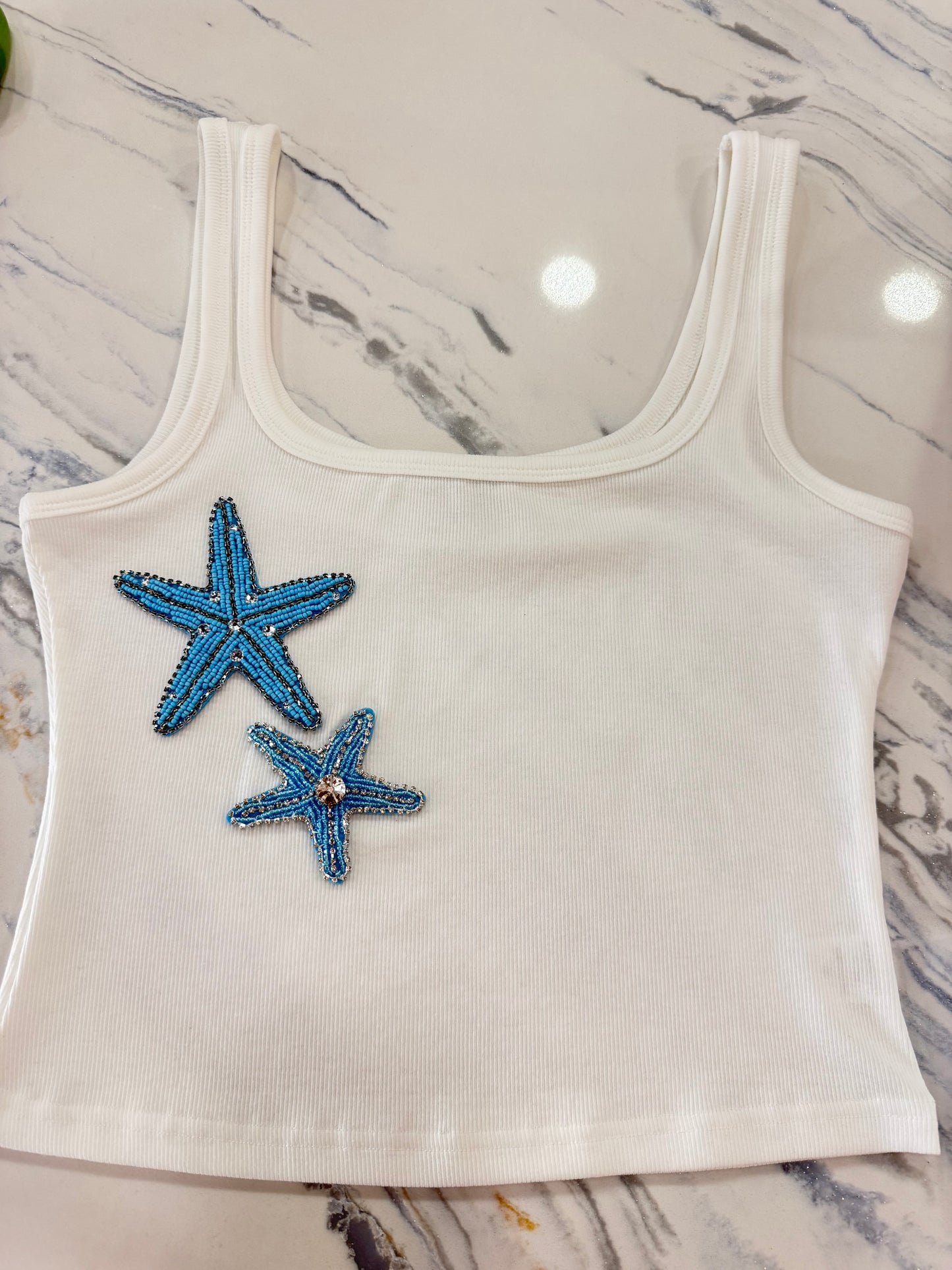Starfish Beaded Top Tank