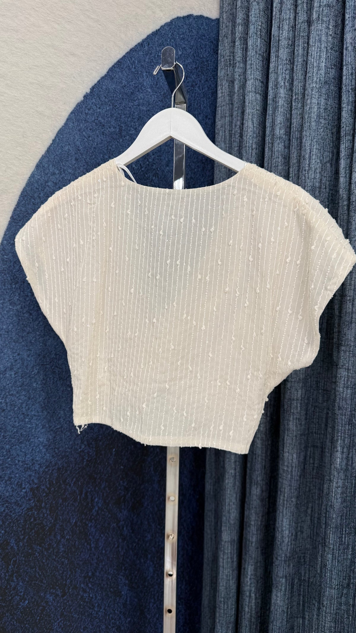 Sequins Crop Twist Top