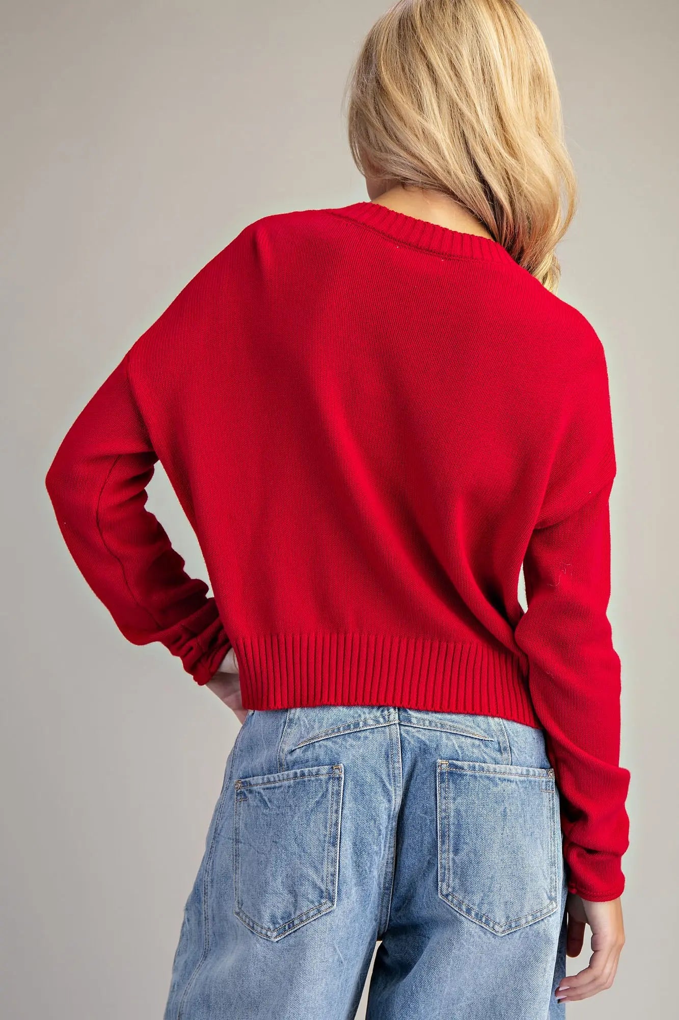 Let it Snow Embroidered Sweater