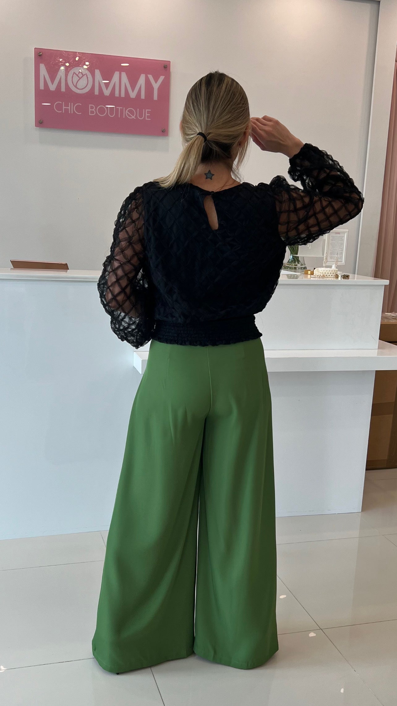 Long Sleeve Top Black