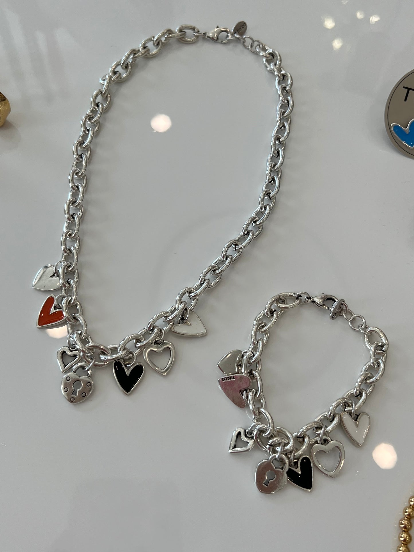 Necklace & Bracelet One Love Collection By Tucco - Silver