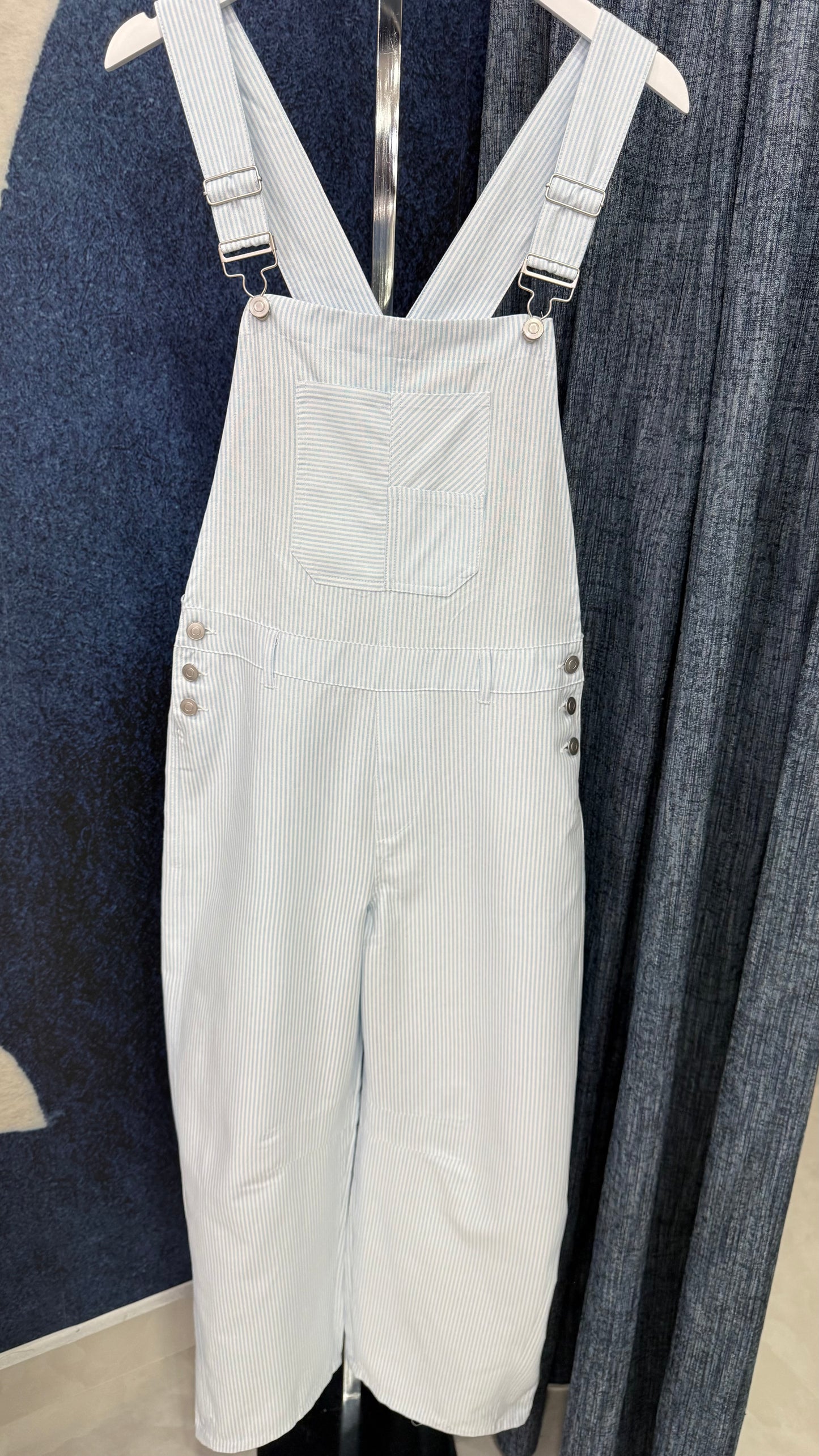 Overall Stipe Blue