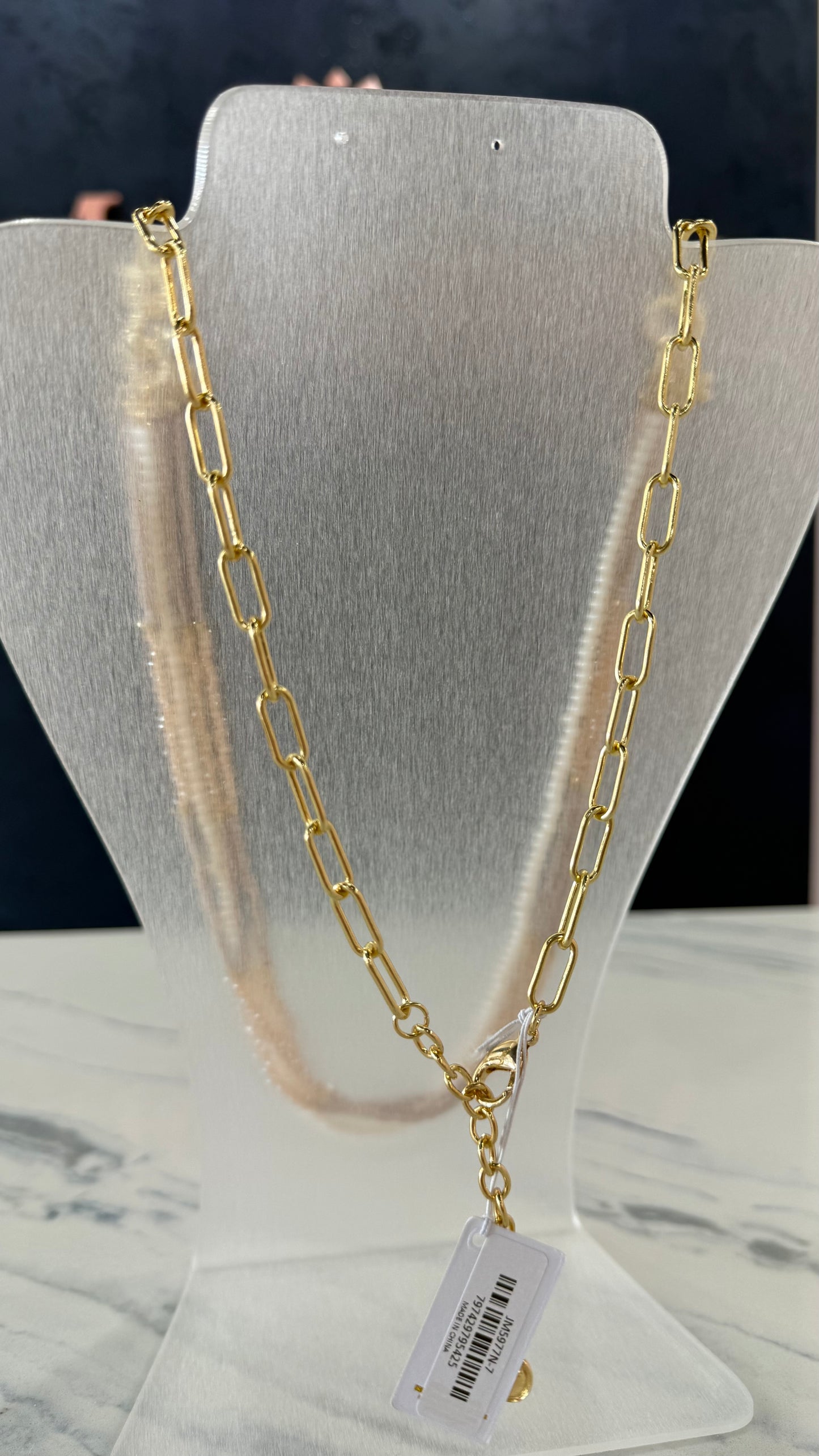 Layered Beaded Necklace Natural