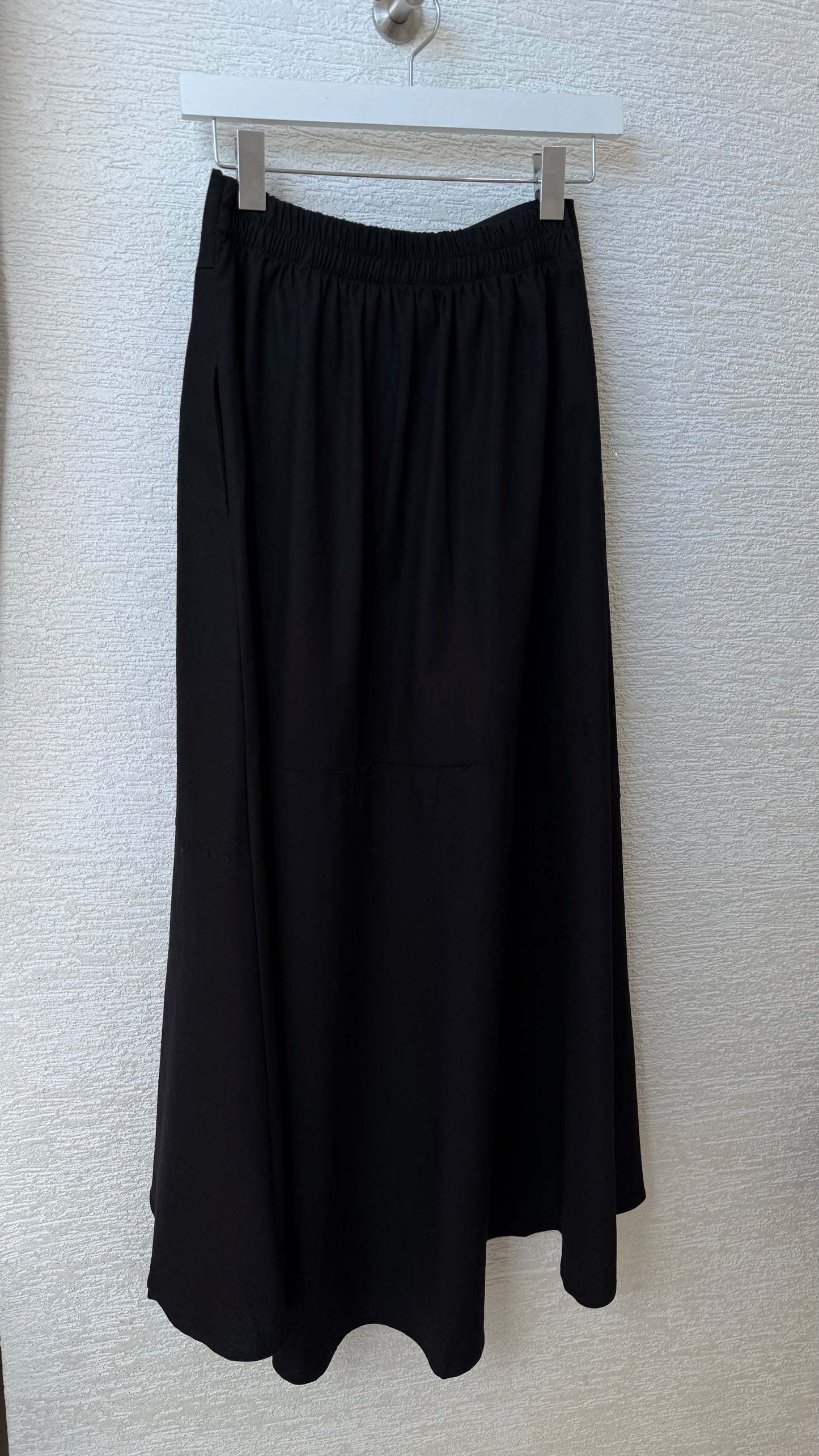 Linen Maxi Skirt Black