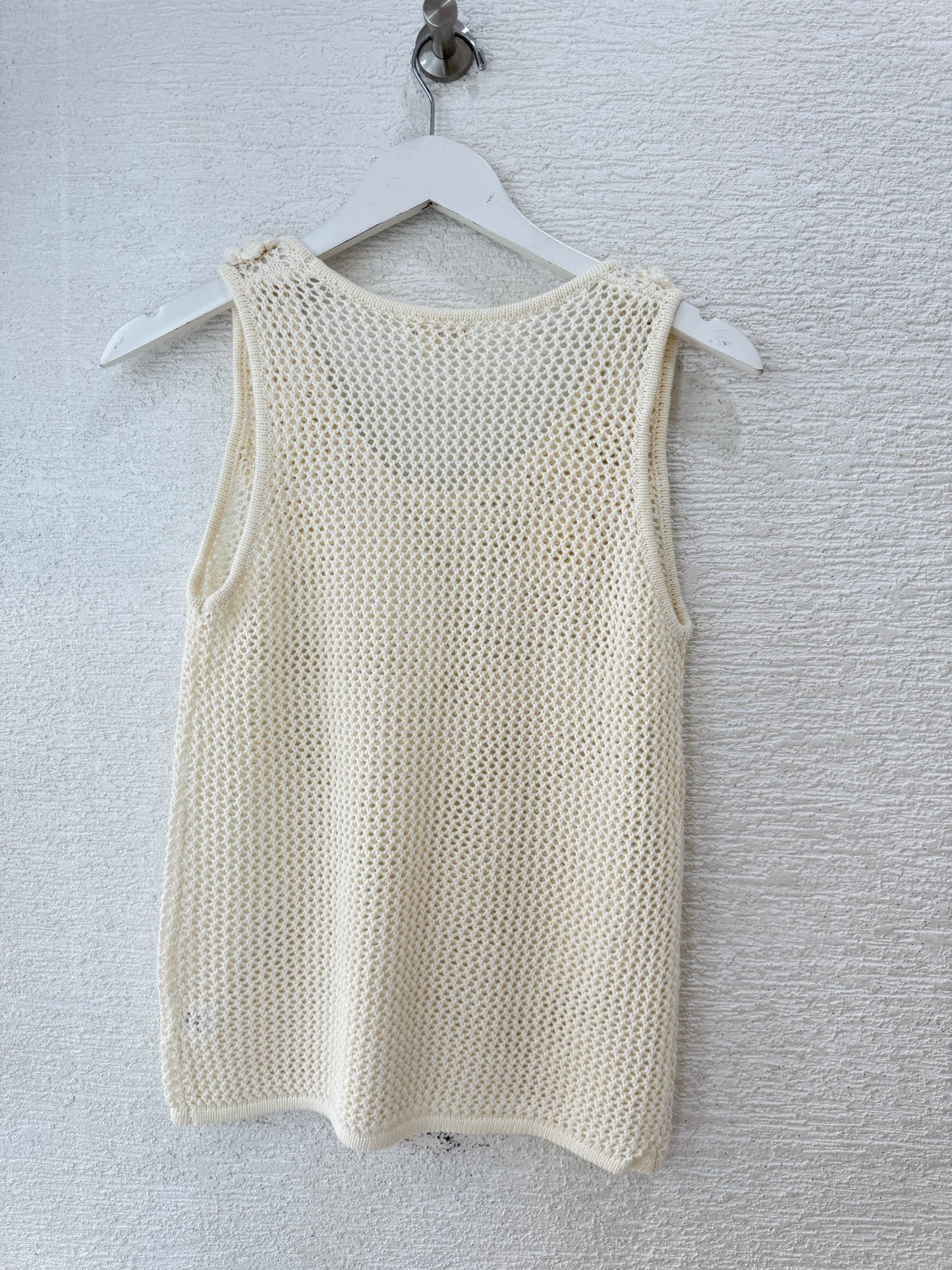 Crochet Knitted Top Natural