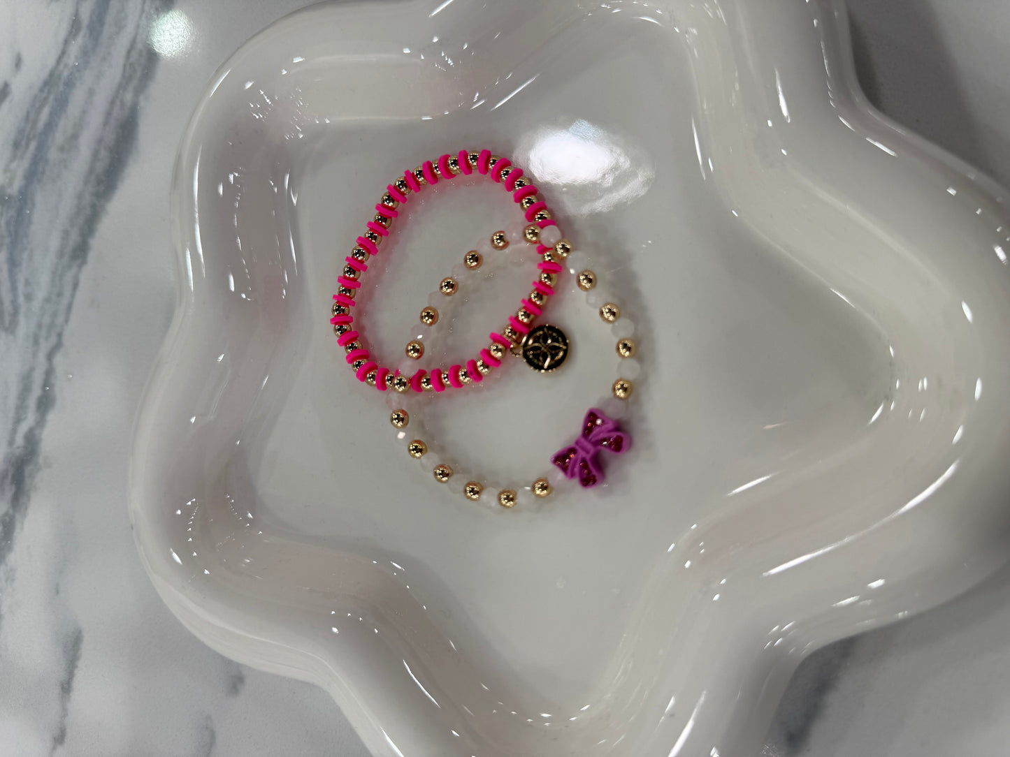 Girls Bracelet Set Bow