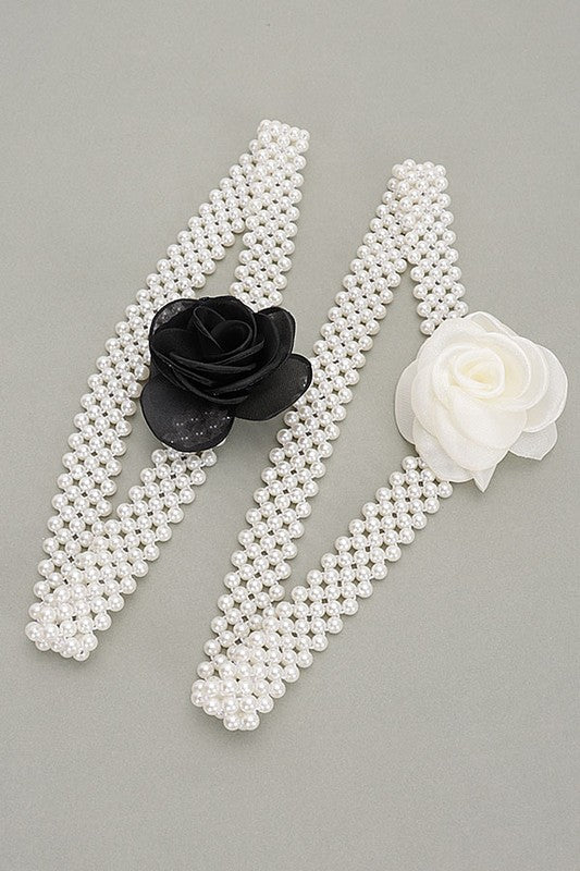 Flower Stretch Pearl Belt