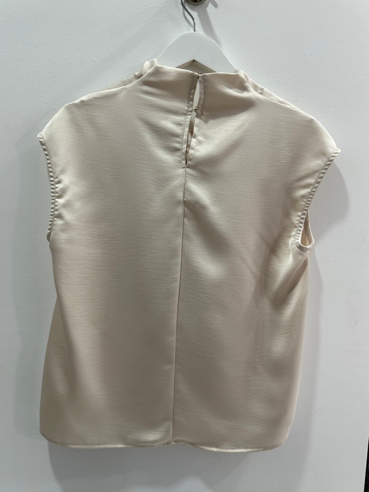 Cowl Neck Satin Top Tape