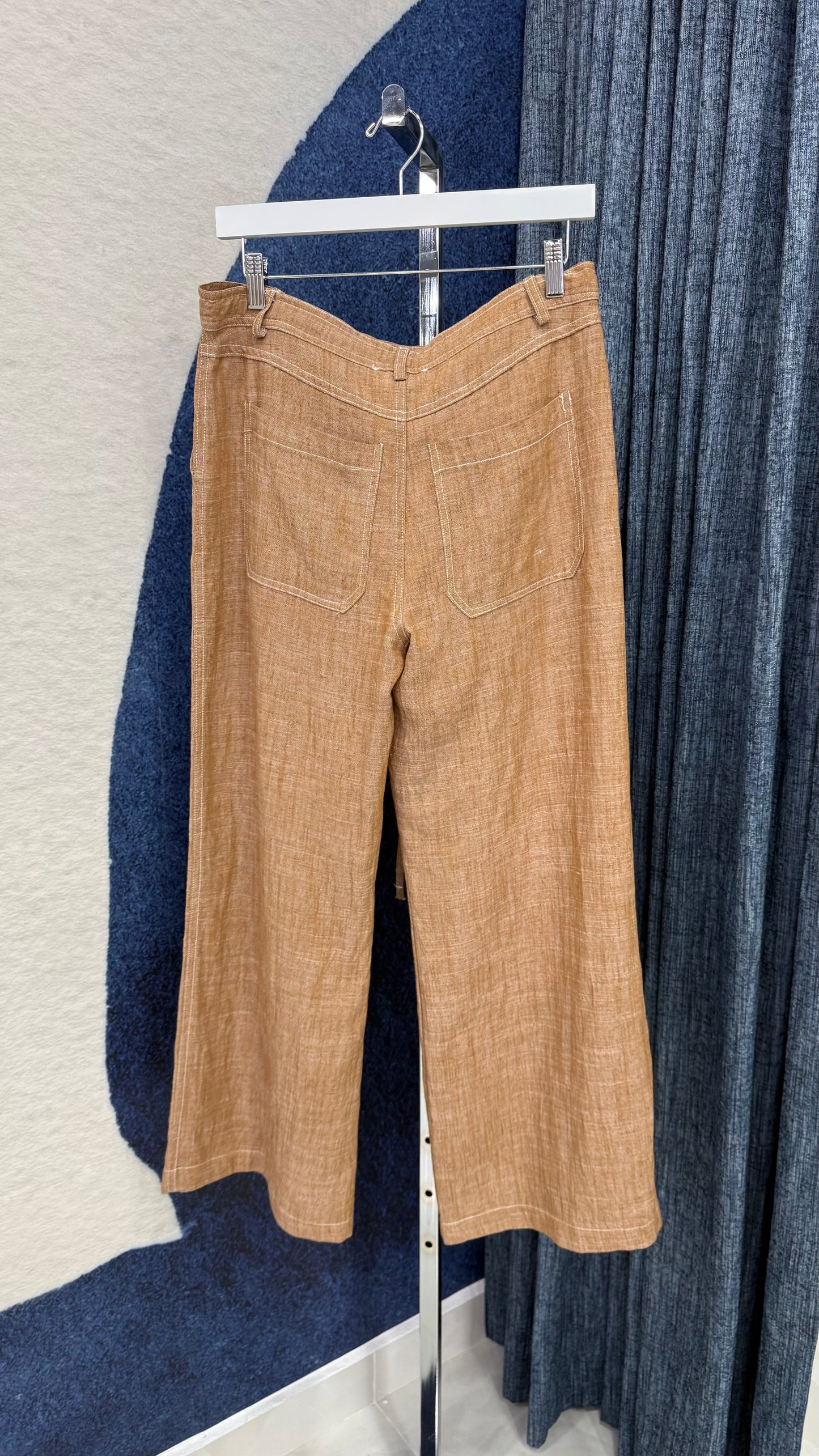 Contrast Linen Pant Coco
