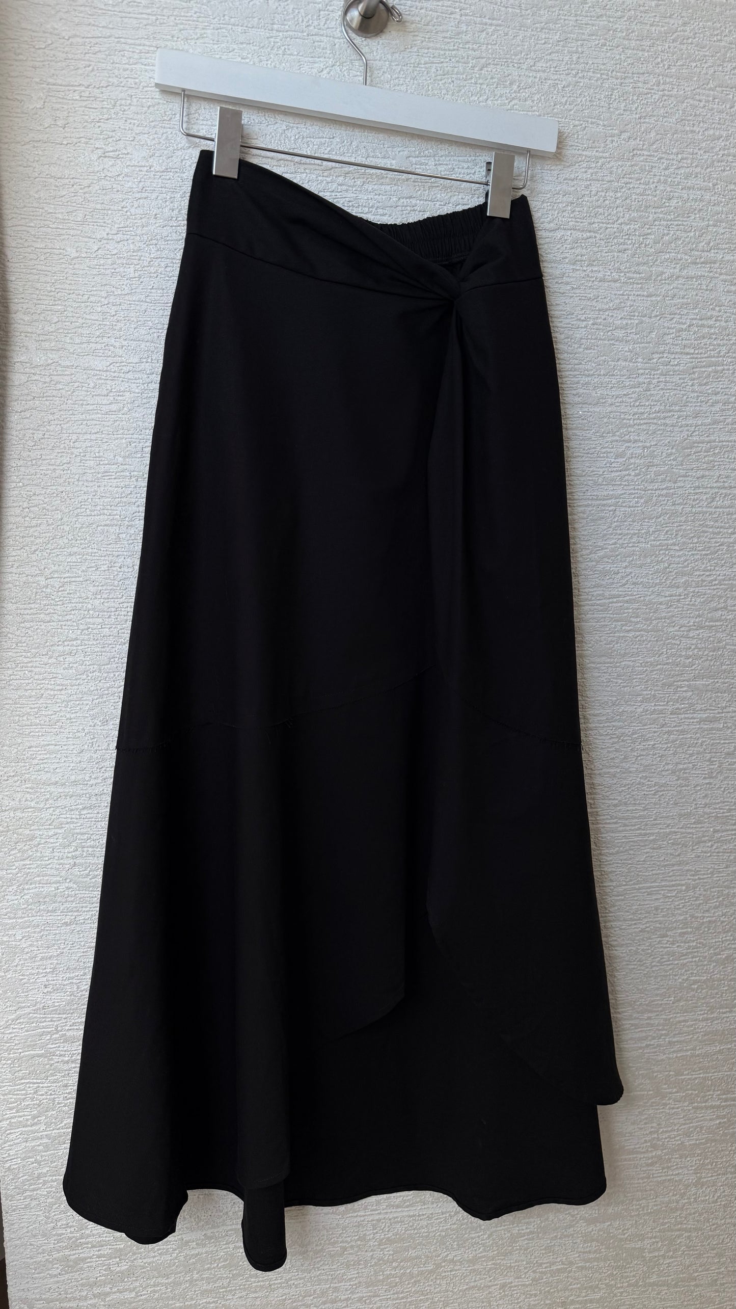 Linen Maxi Skirt Black