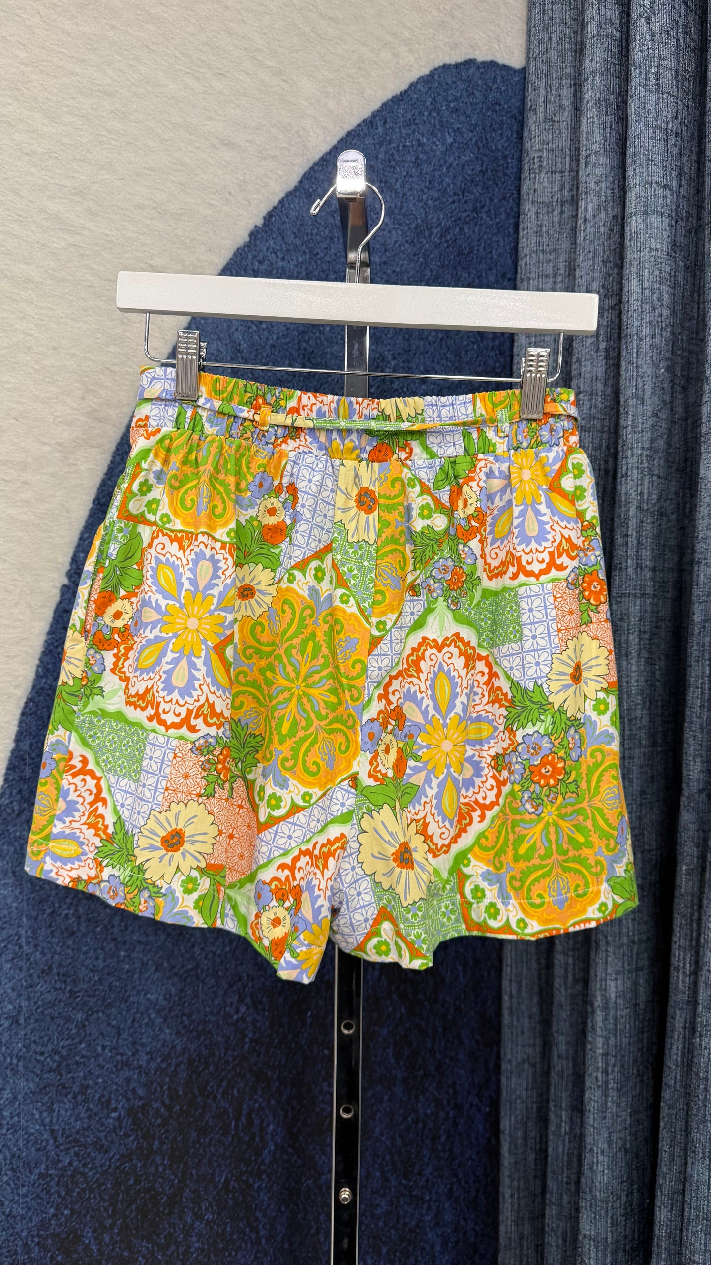 Printed Pleated Short