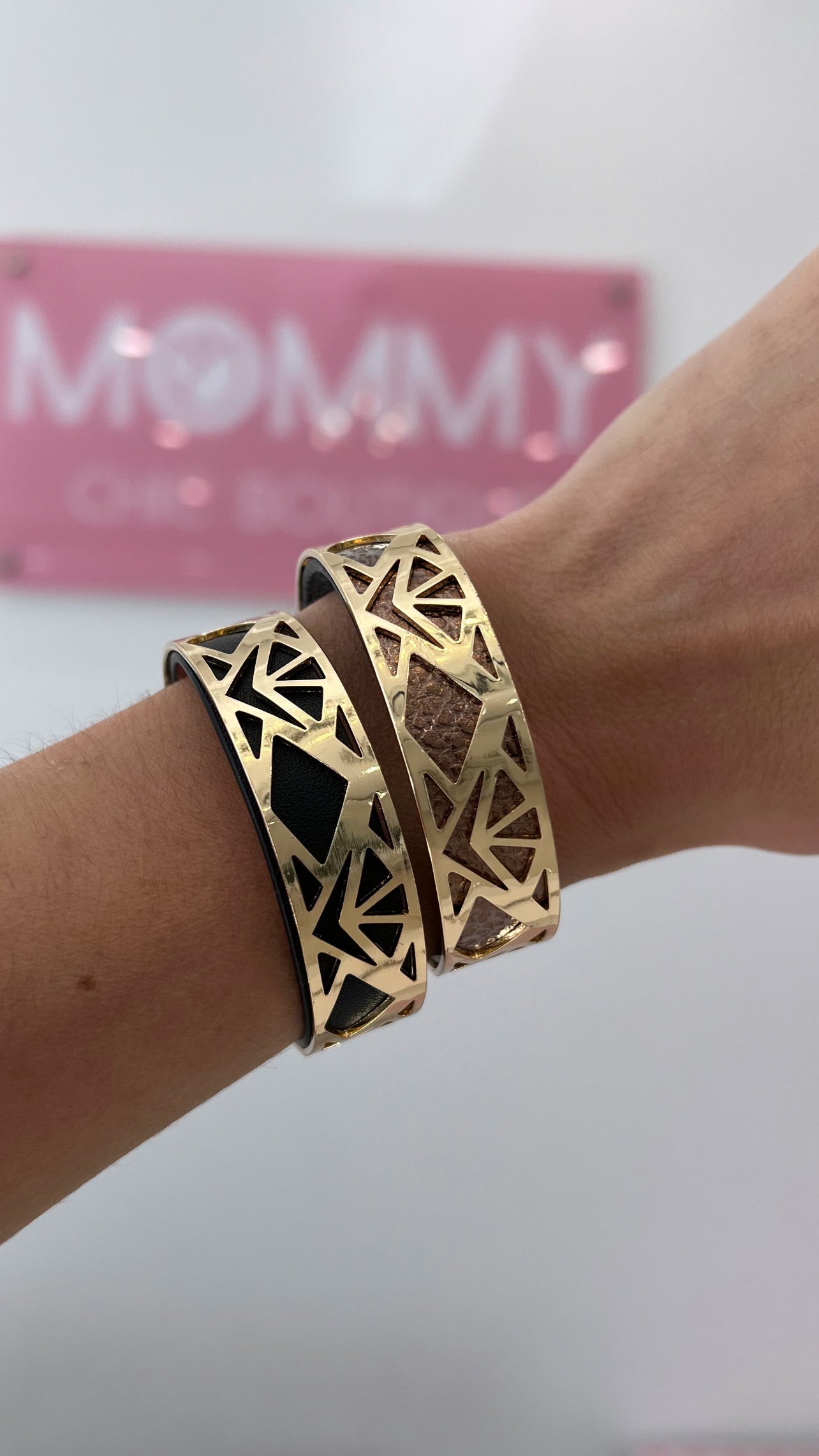 Pu Leather Gold Bangle