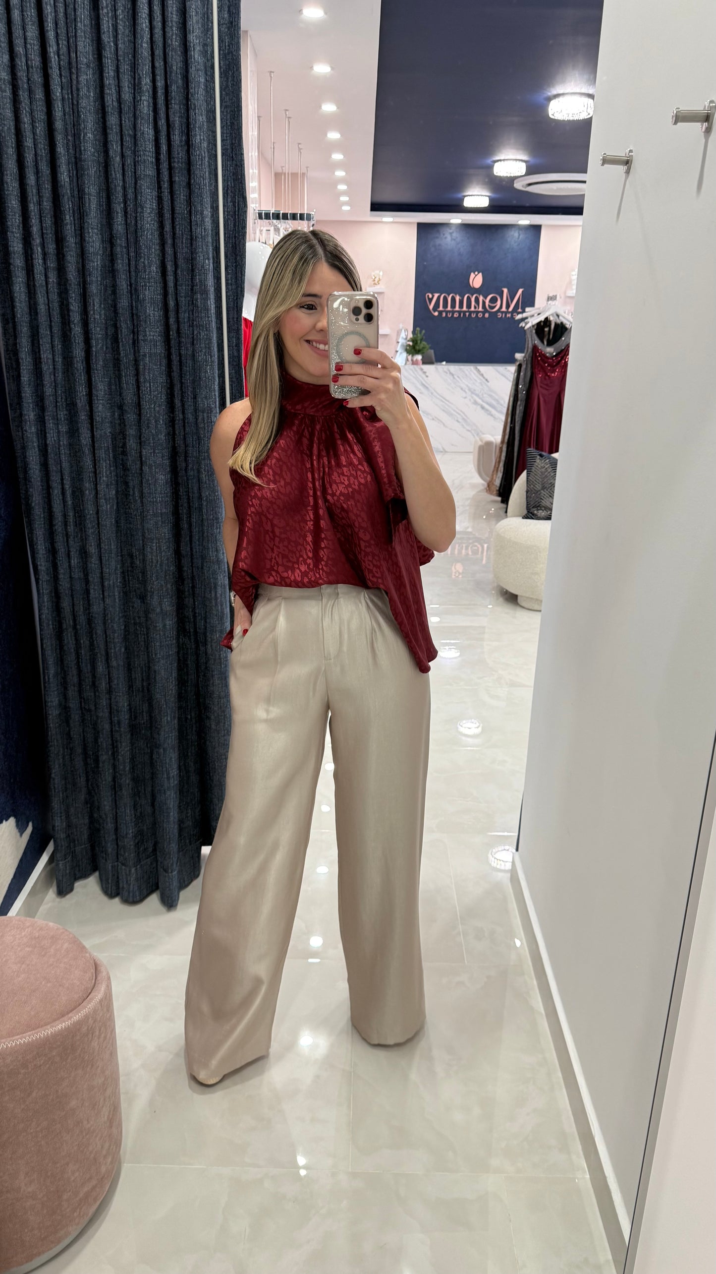 Wide Leg Pant Champagne