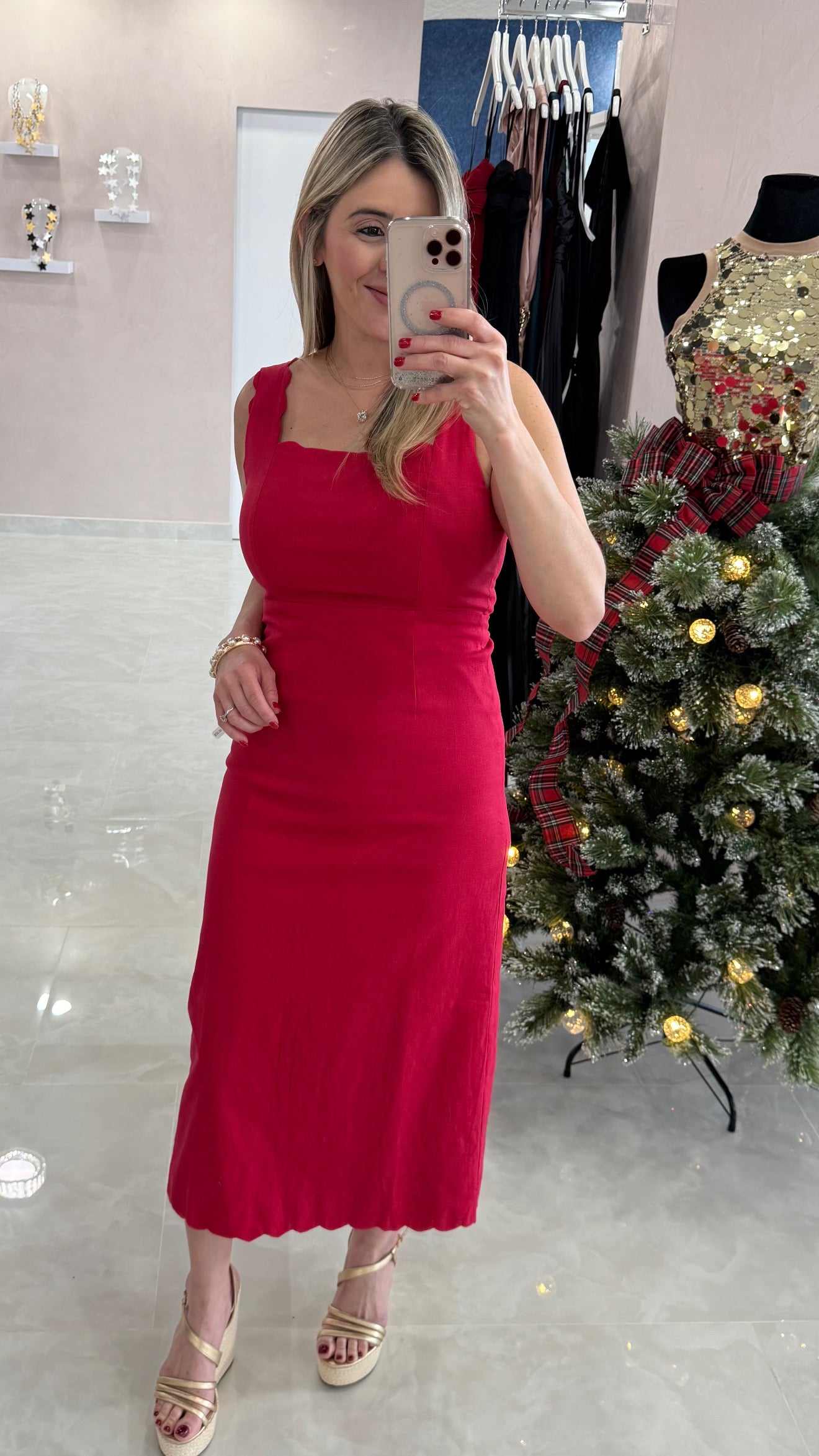 Midi Dress Mineral Red