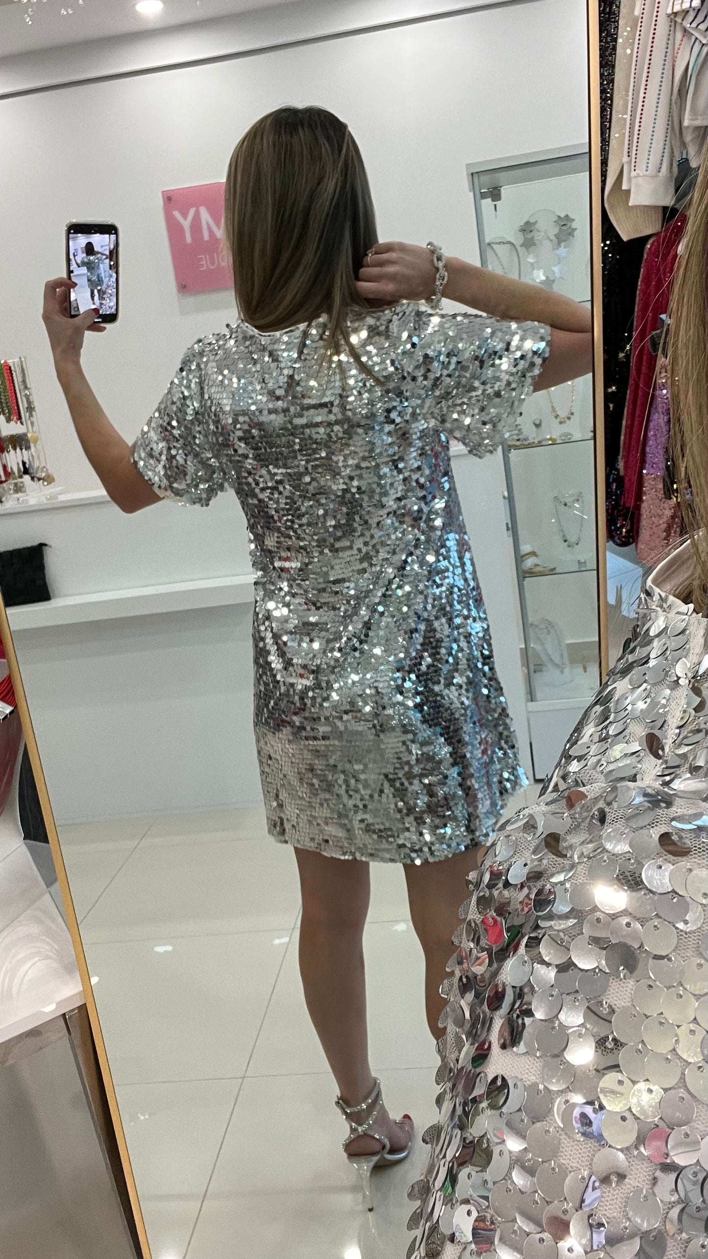 Sequins Dress Silver