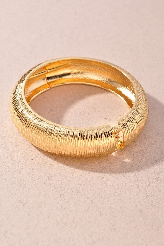 Textured Bangle Bracelet