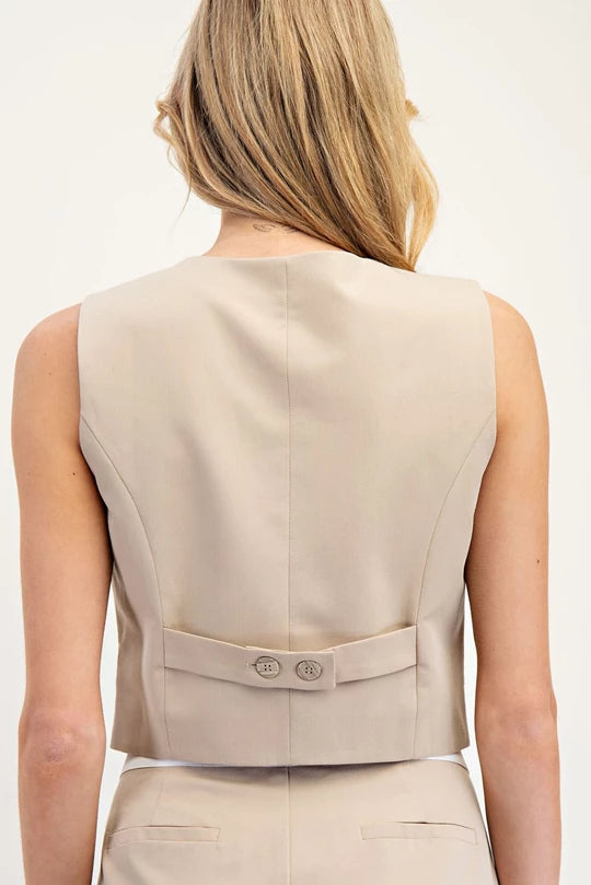 Vest Top Taupe