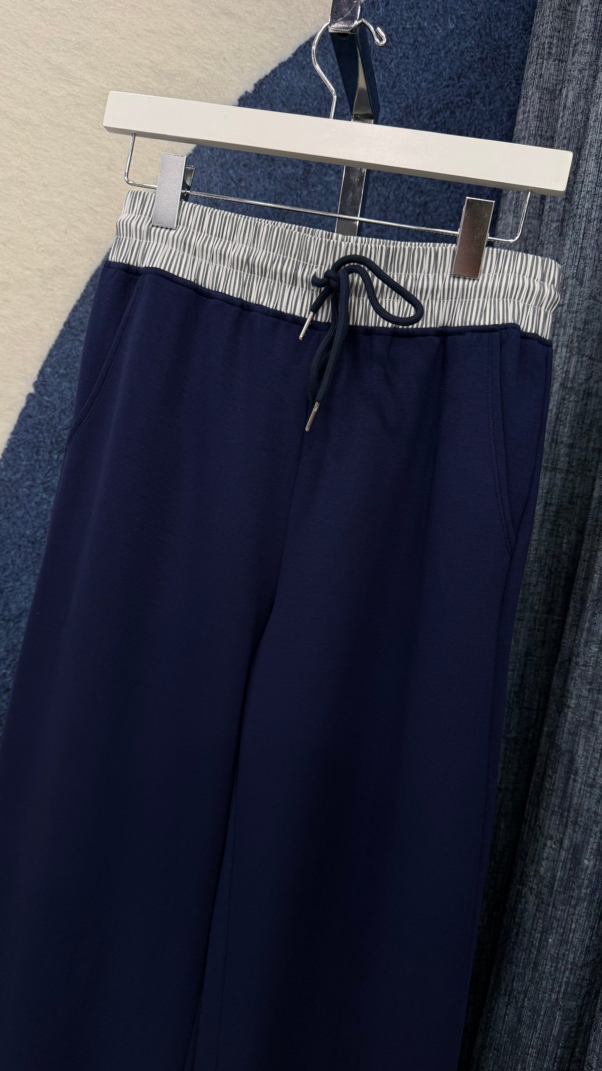 Cloud Contrast Zip Jacket & Pant Set Blue