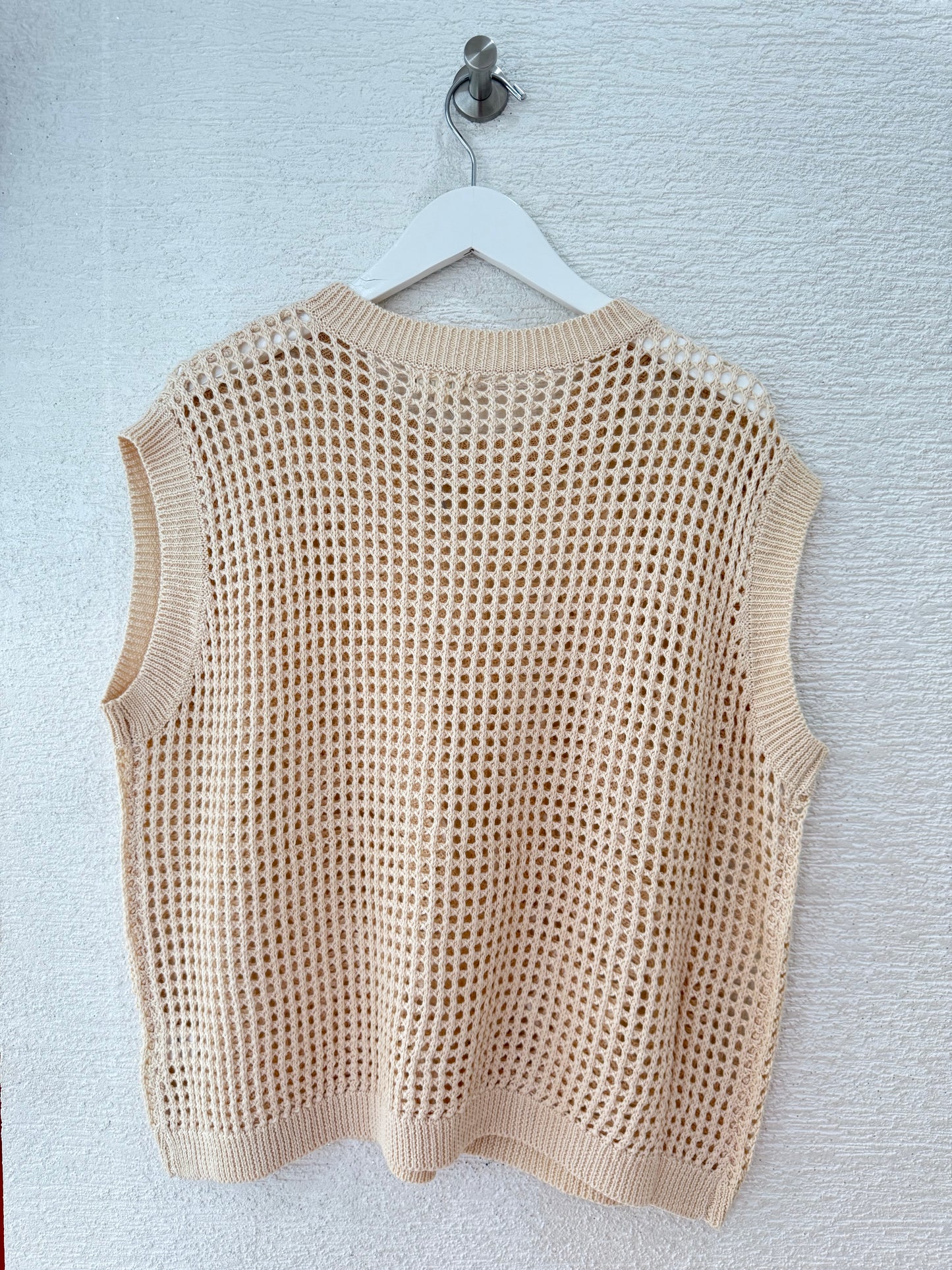 Sweater Top With 3D Flower Natural