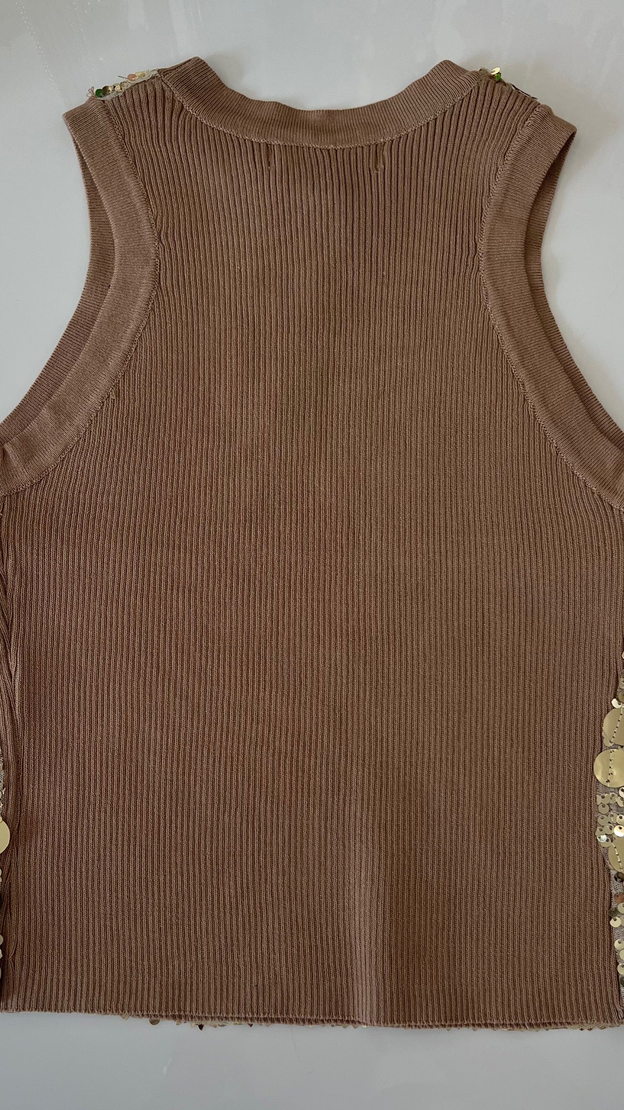 Sequins Top Tank Gold