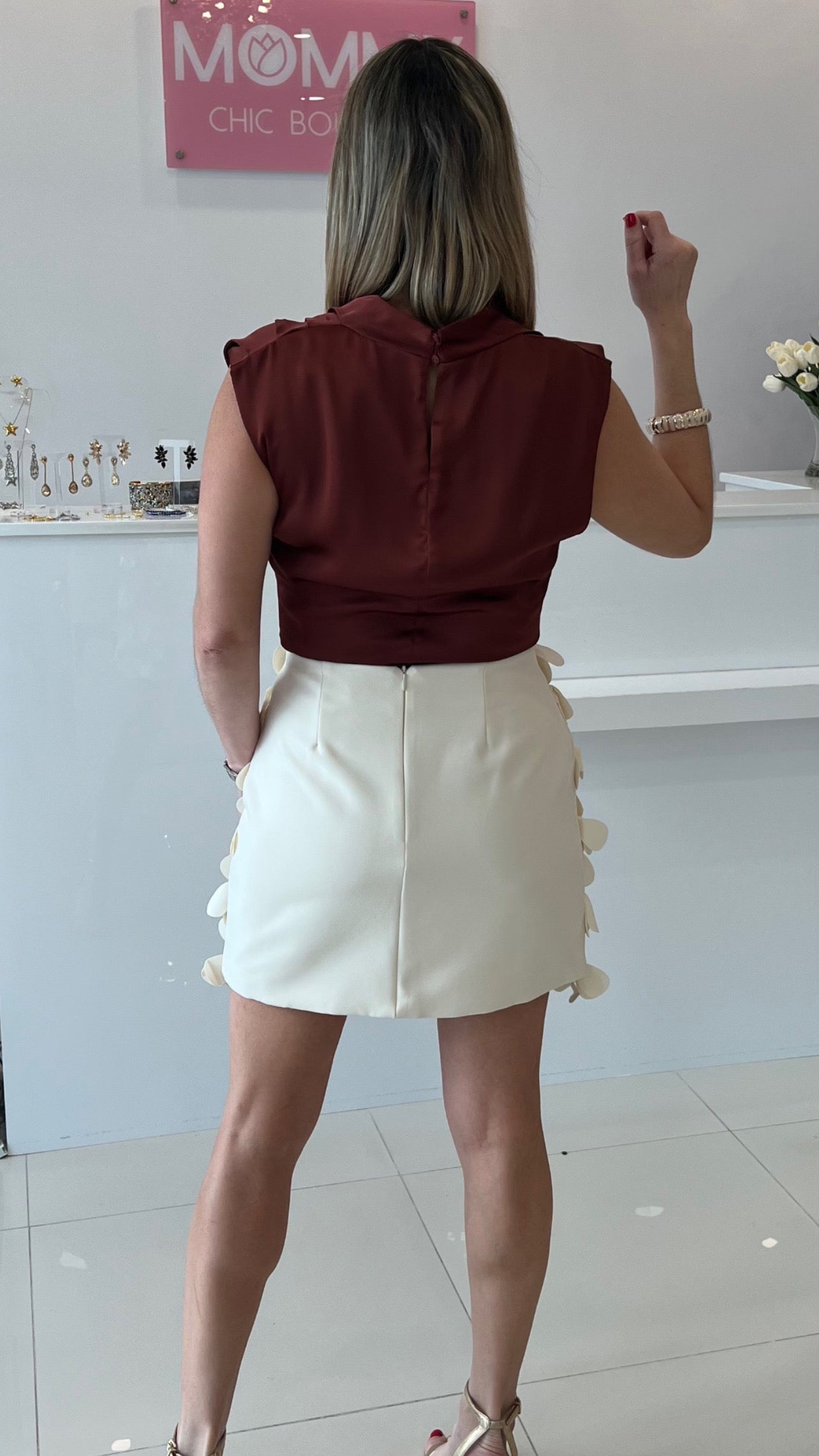 Petal Skirt Ivory