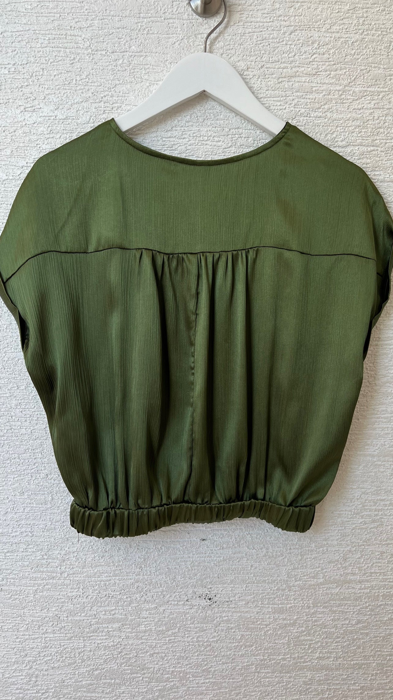 Round Neck Top Dark Olive
