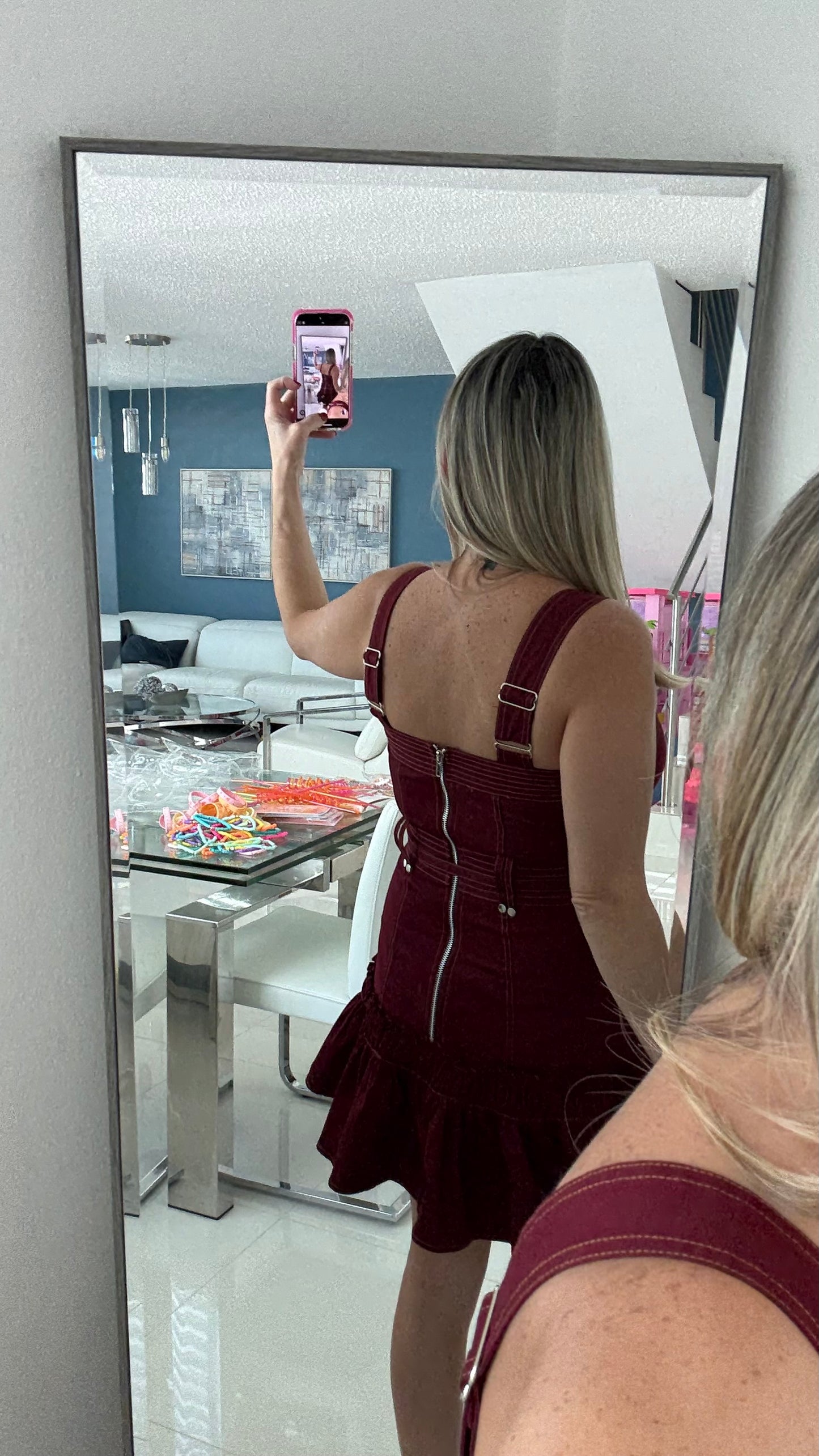 Short Dress Burgundy