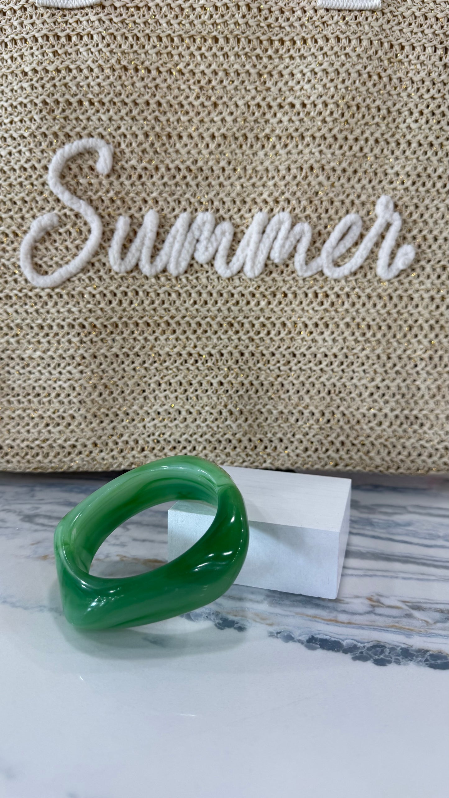 Resin Bracelet Green