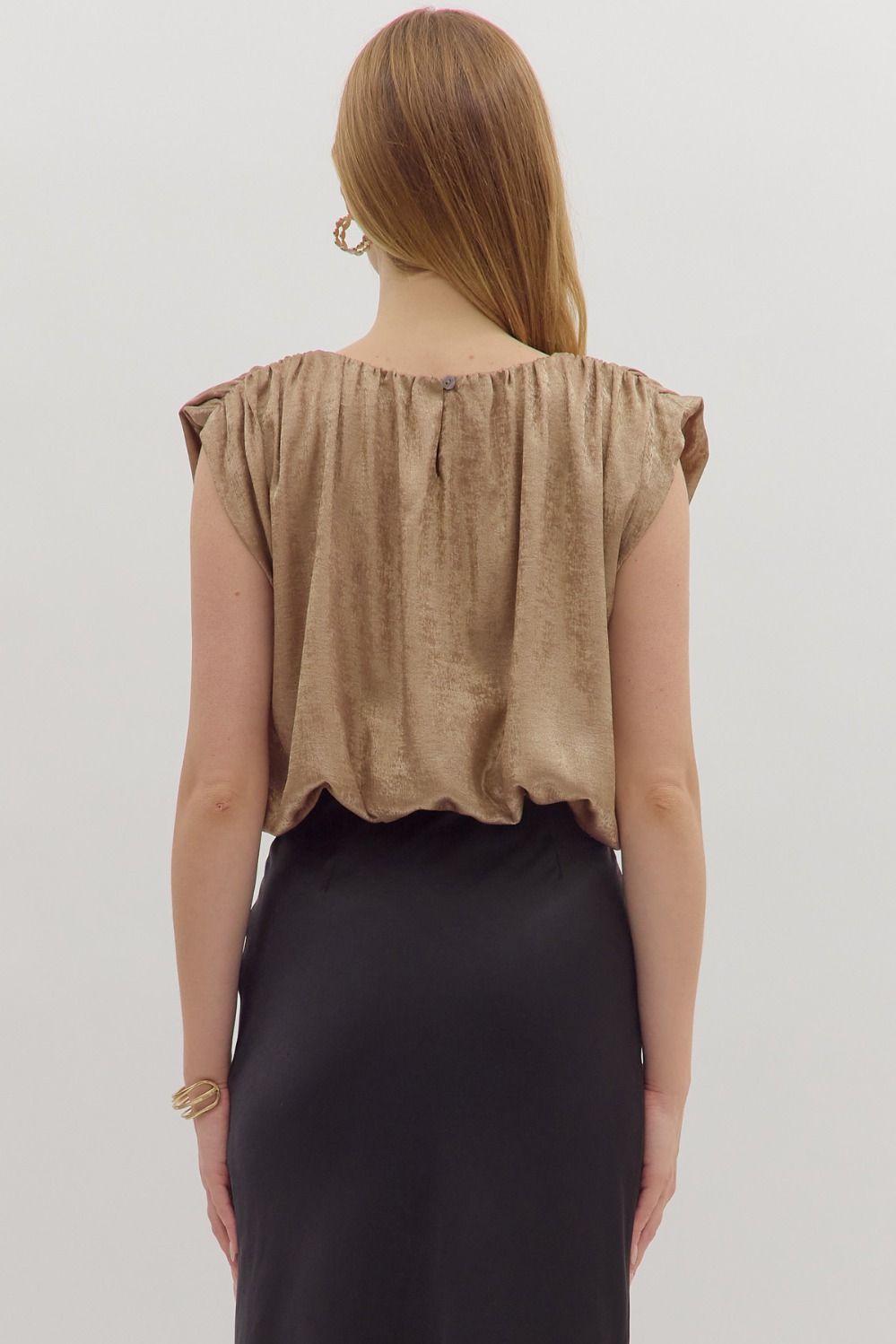 Metallic Top Gold