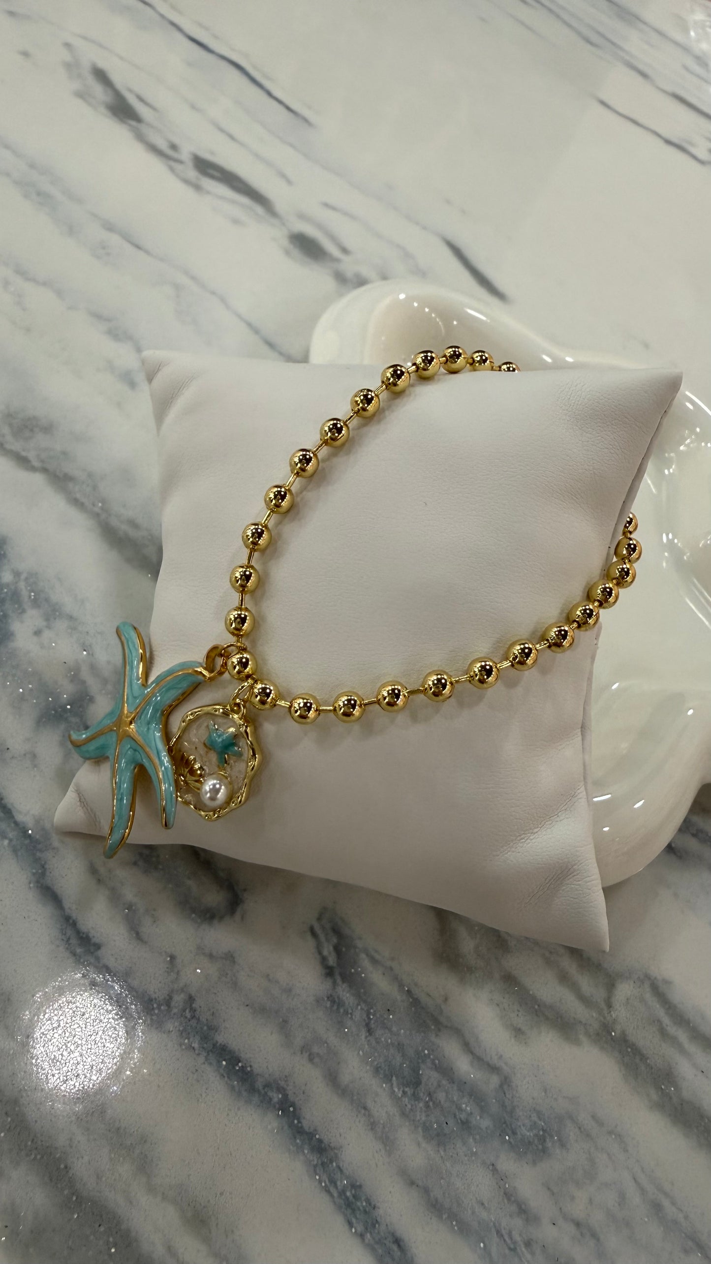 Starfish Pearl Bracelet