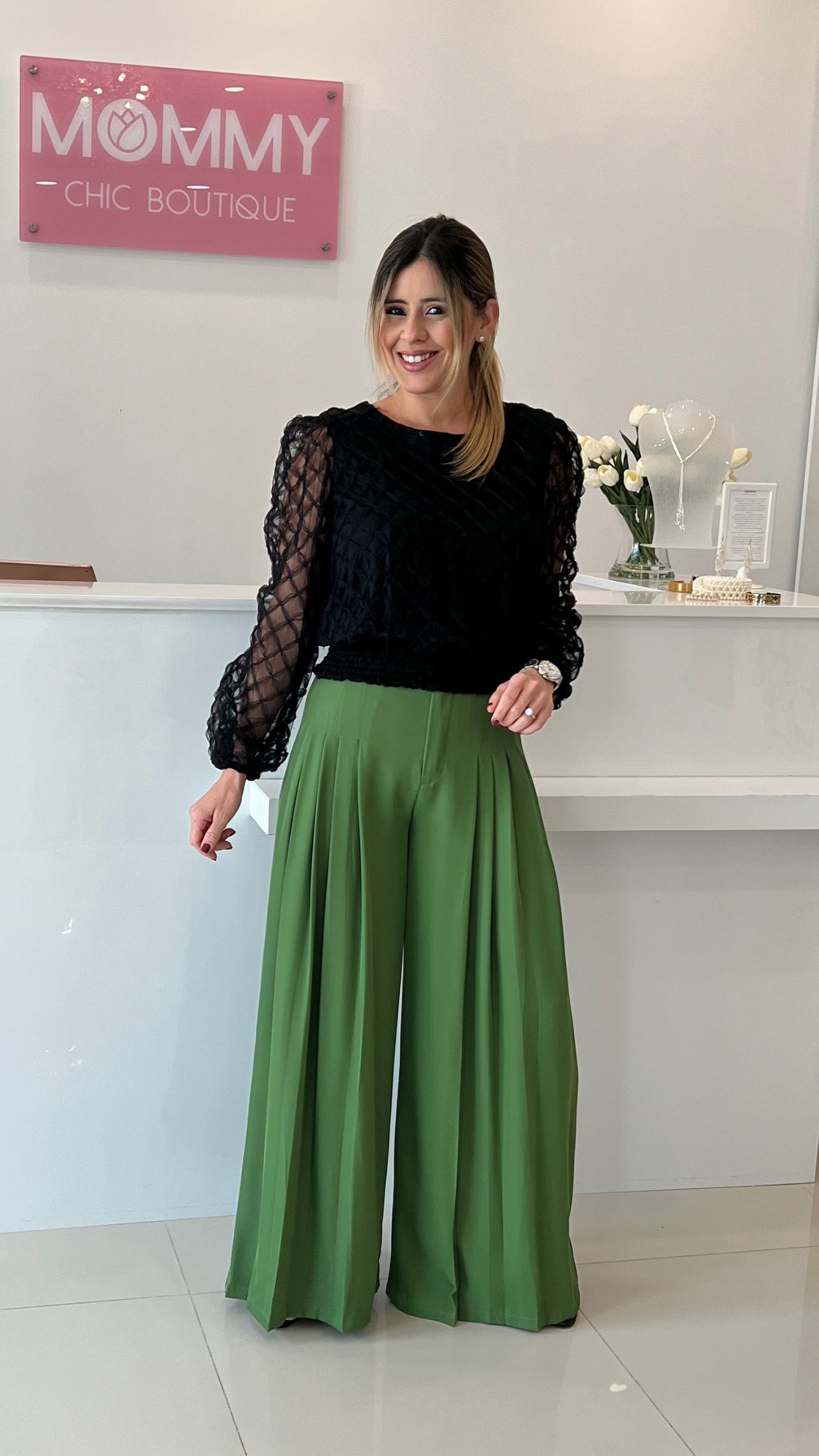Long Sleeve Top Black