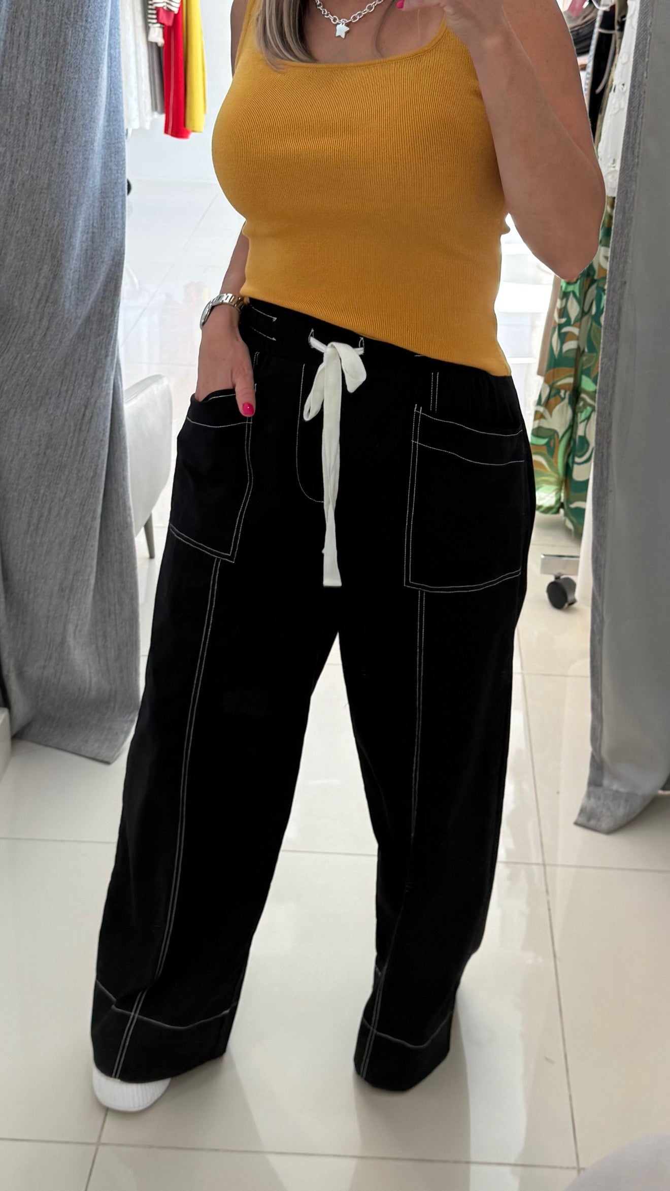 Wide Leg Pant Black