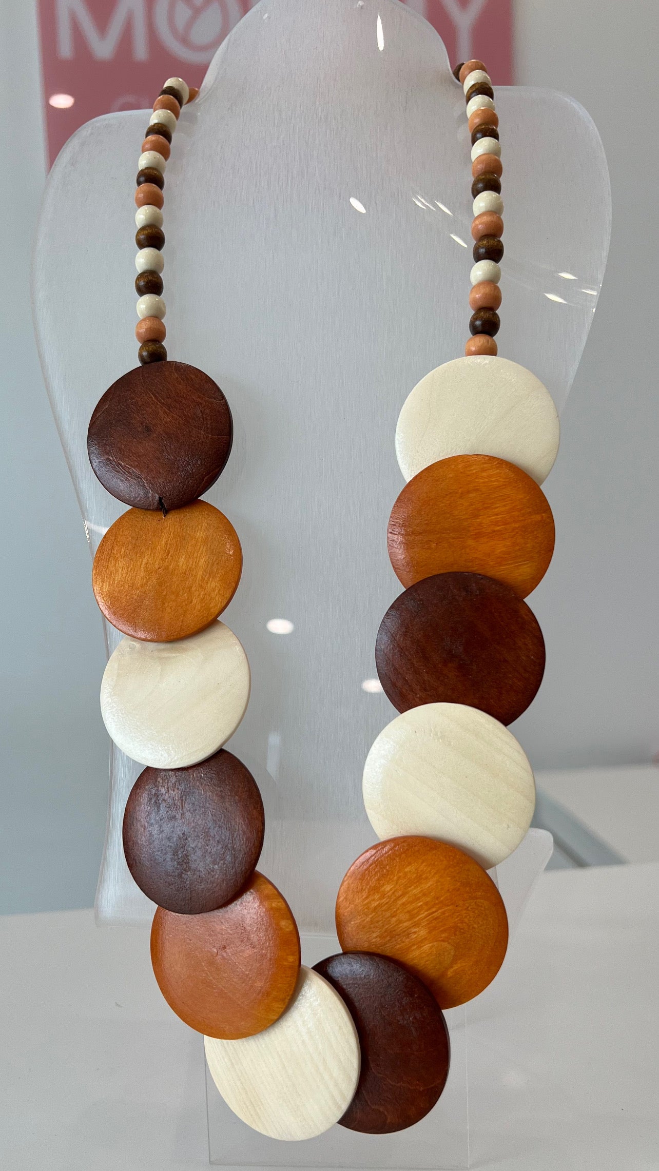 Wood Necklace Multi