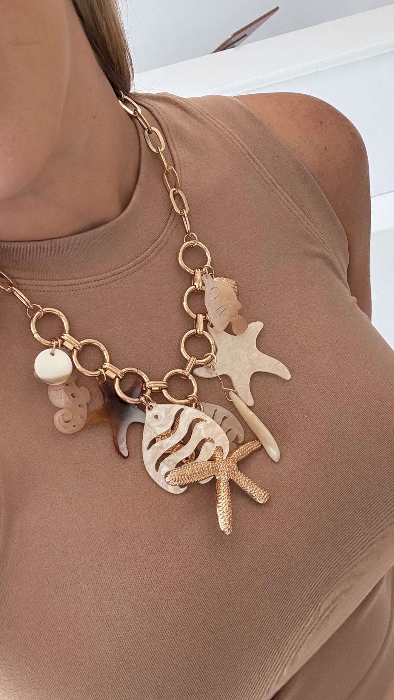 Sea Shells Resin Necklace