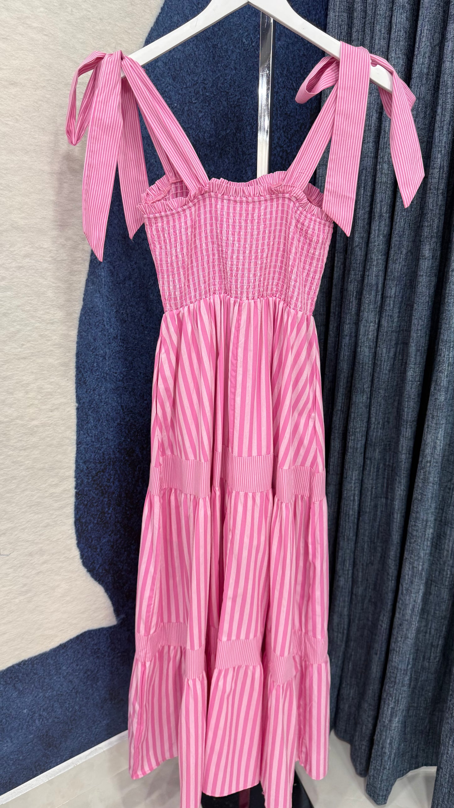 Stripe Maxi Dress Pink