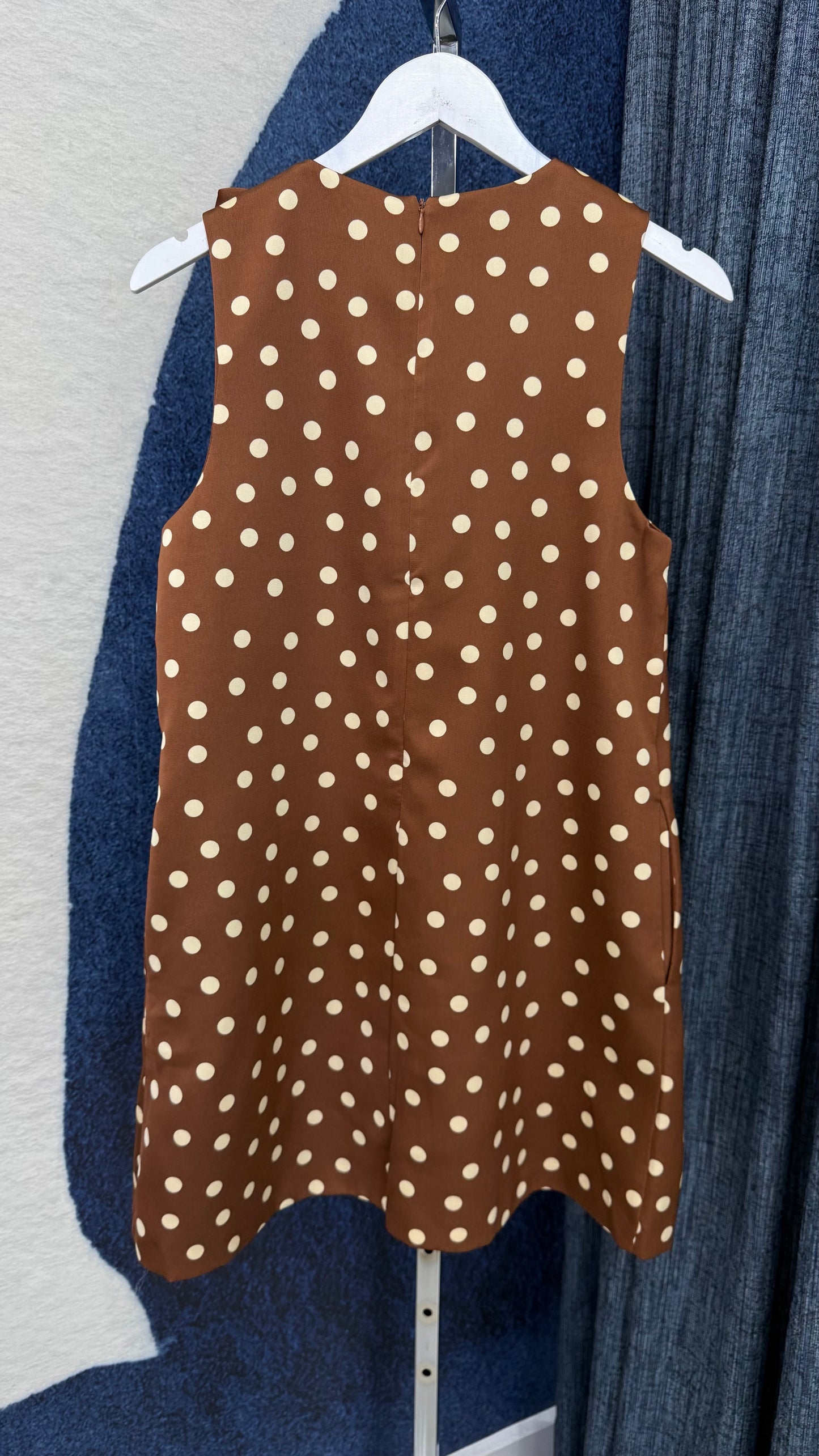 Polka Dot Dress Brown