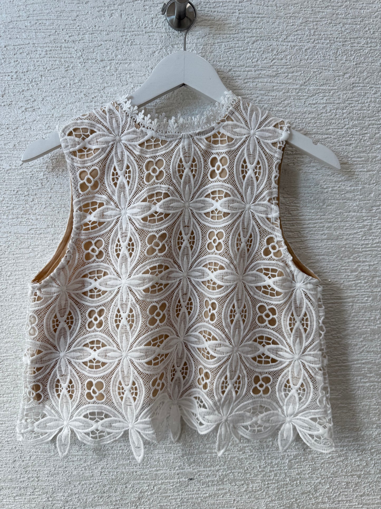 Lace/Crochet Top White