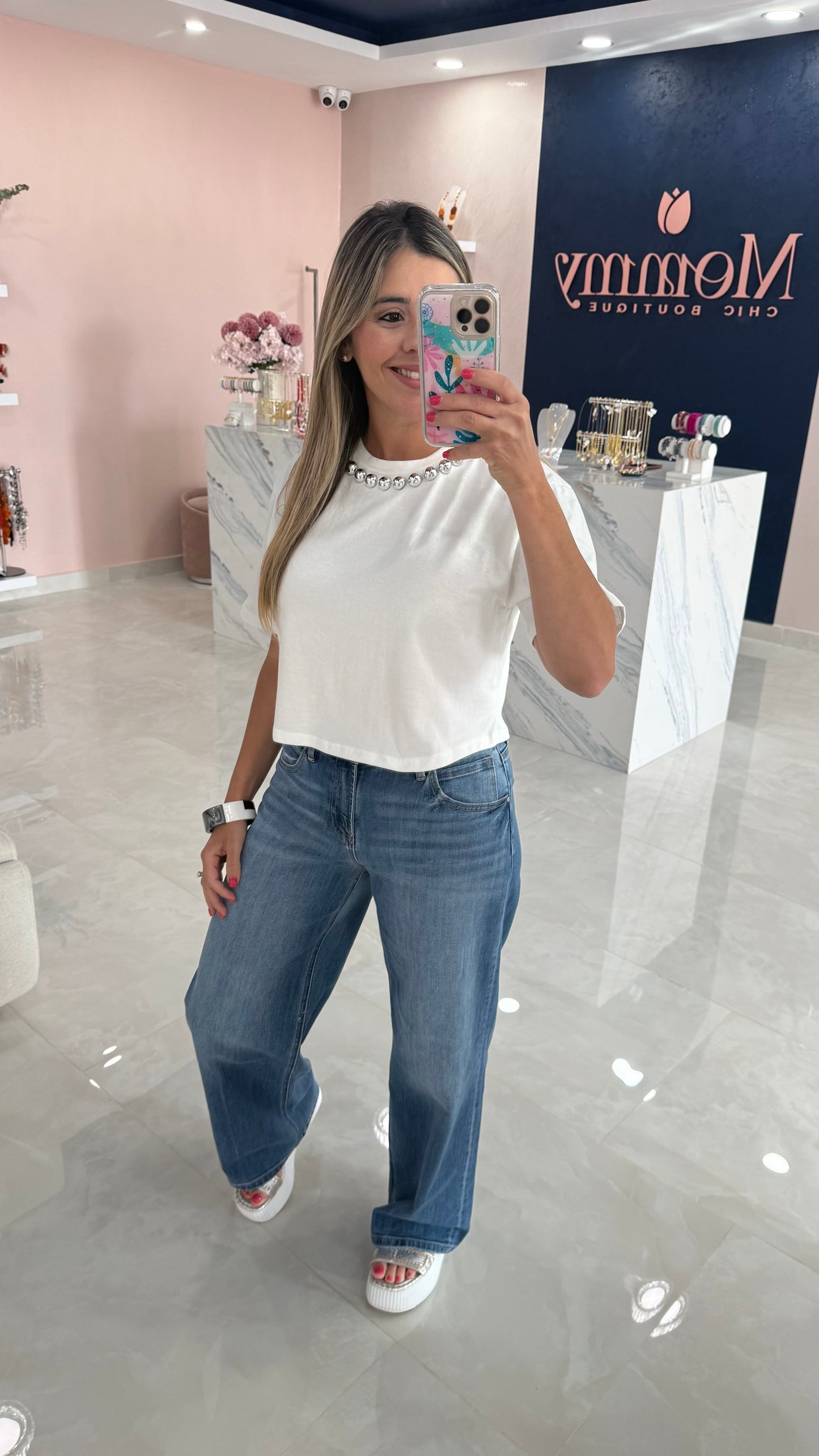 Ball Studs Top White