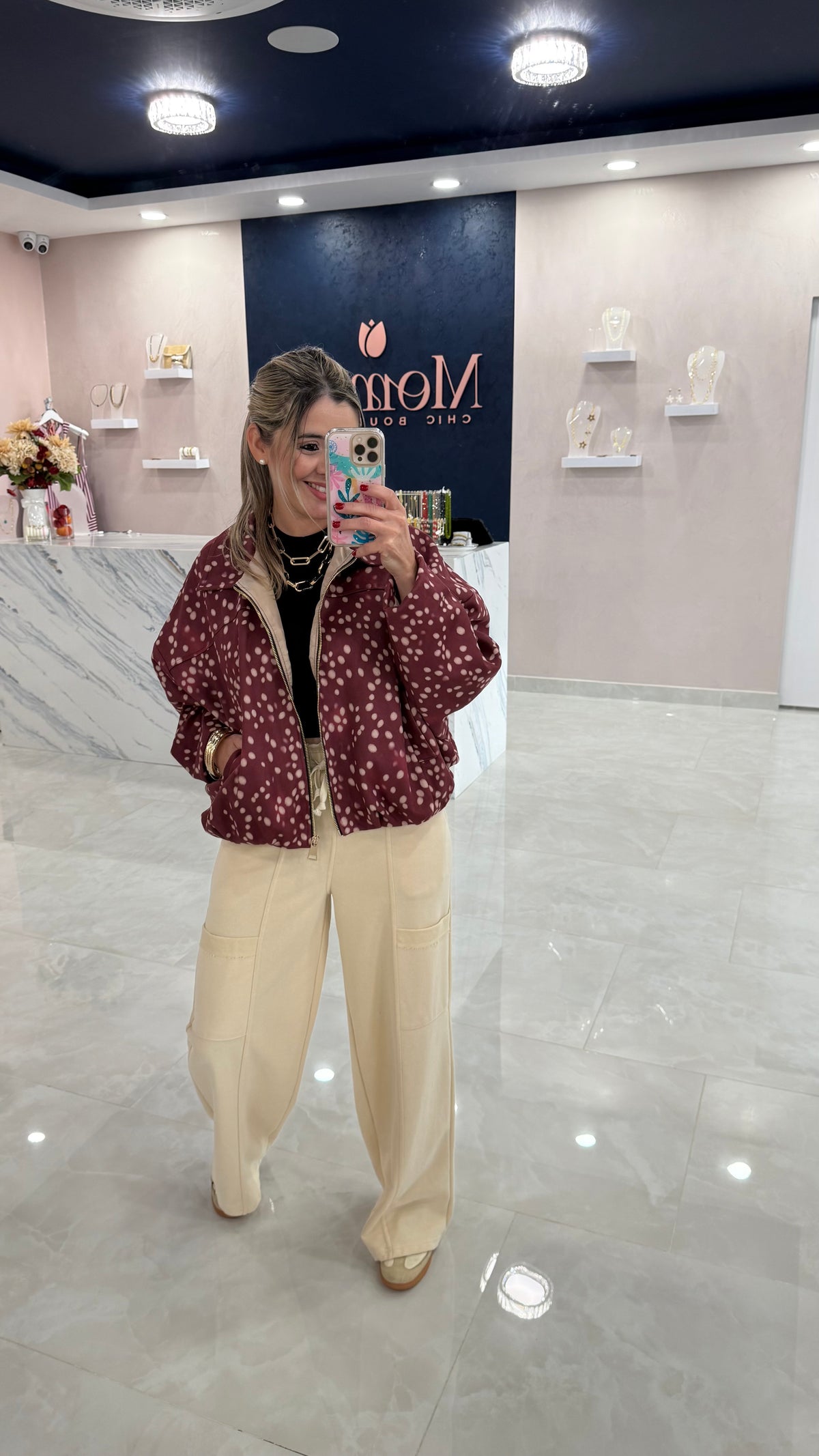 Italy Bambi Sued Jacket One Size