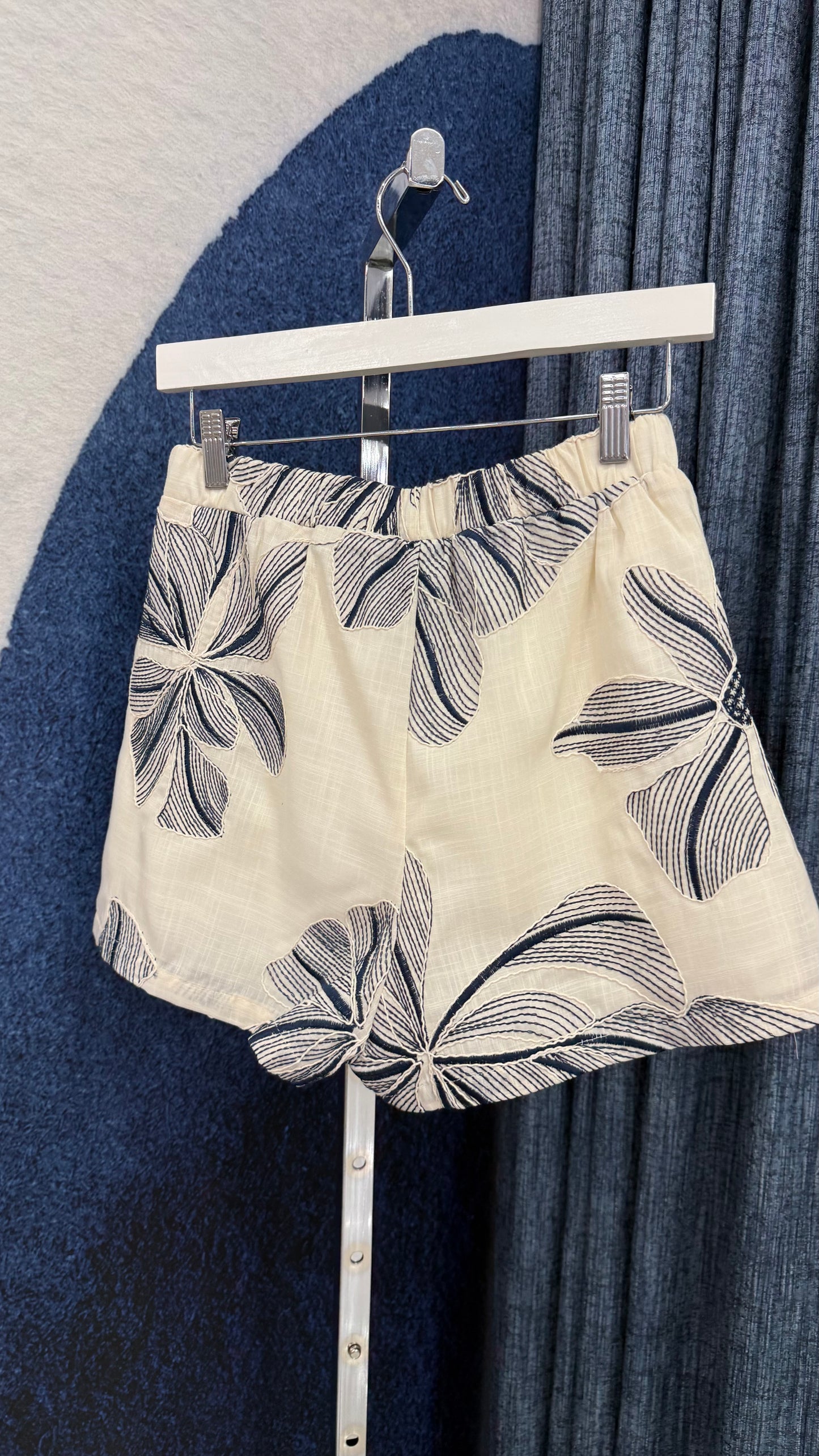 Embroidery Ruffle Top & Short Set