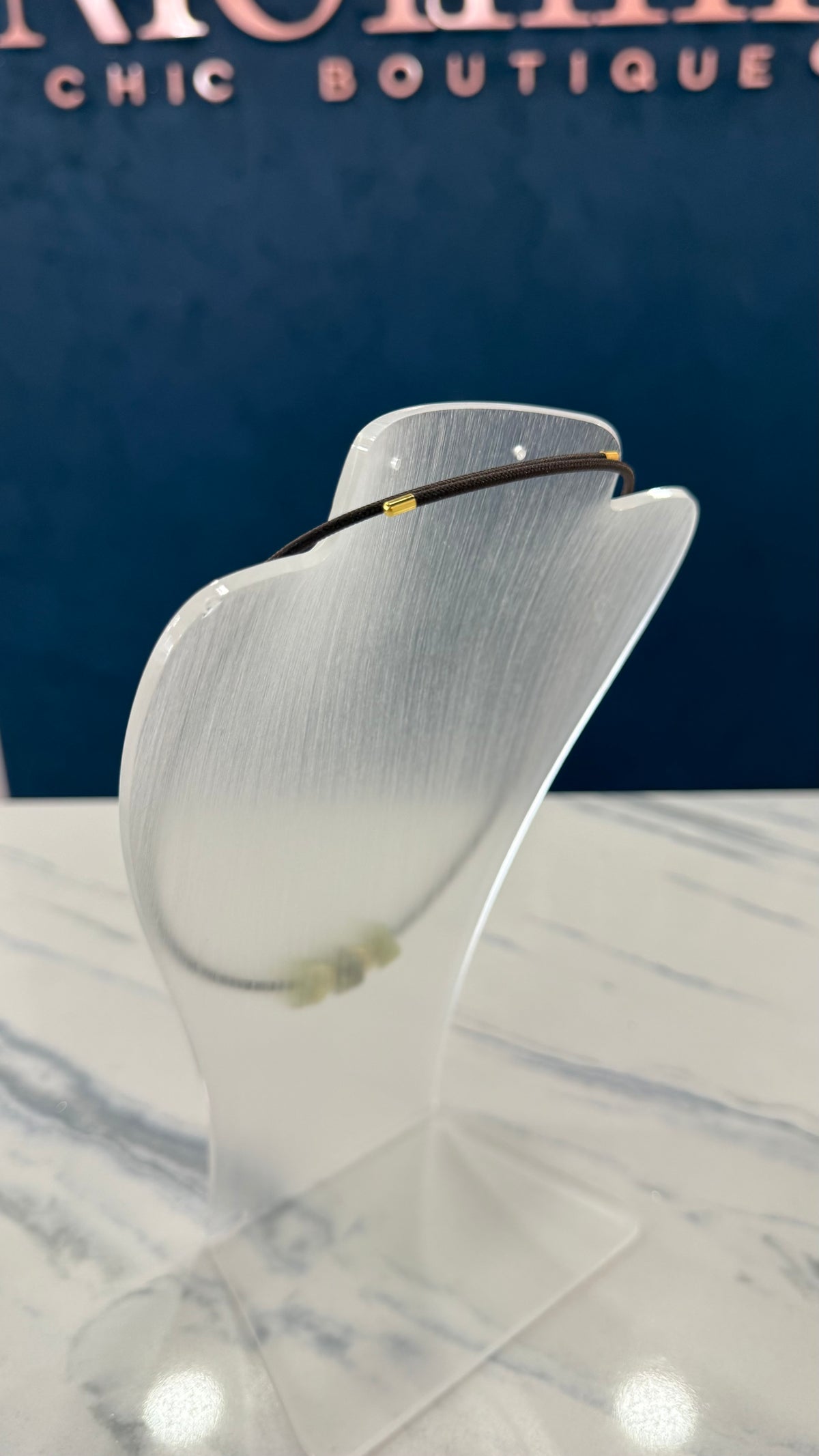 Magnetic Resin Necklace Olive
