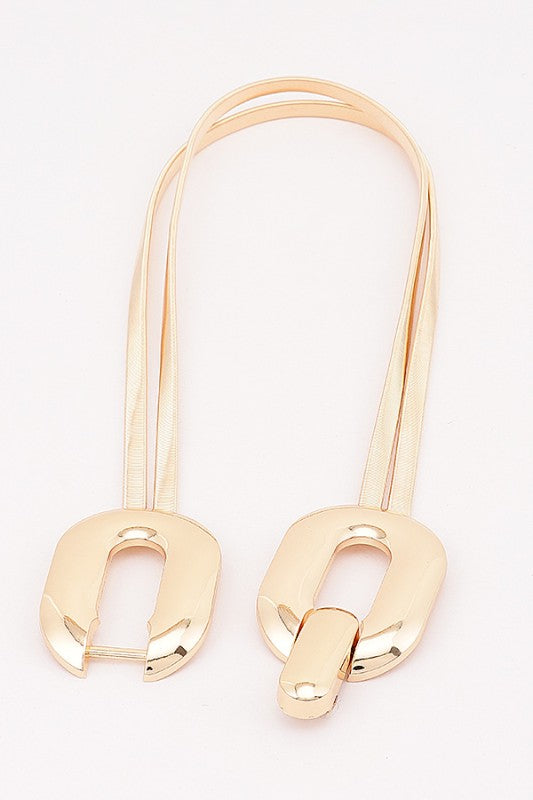 Double Link Belt Gold