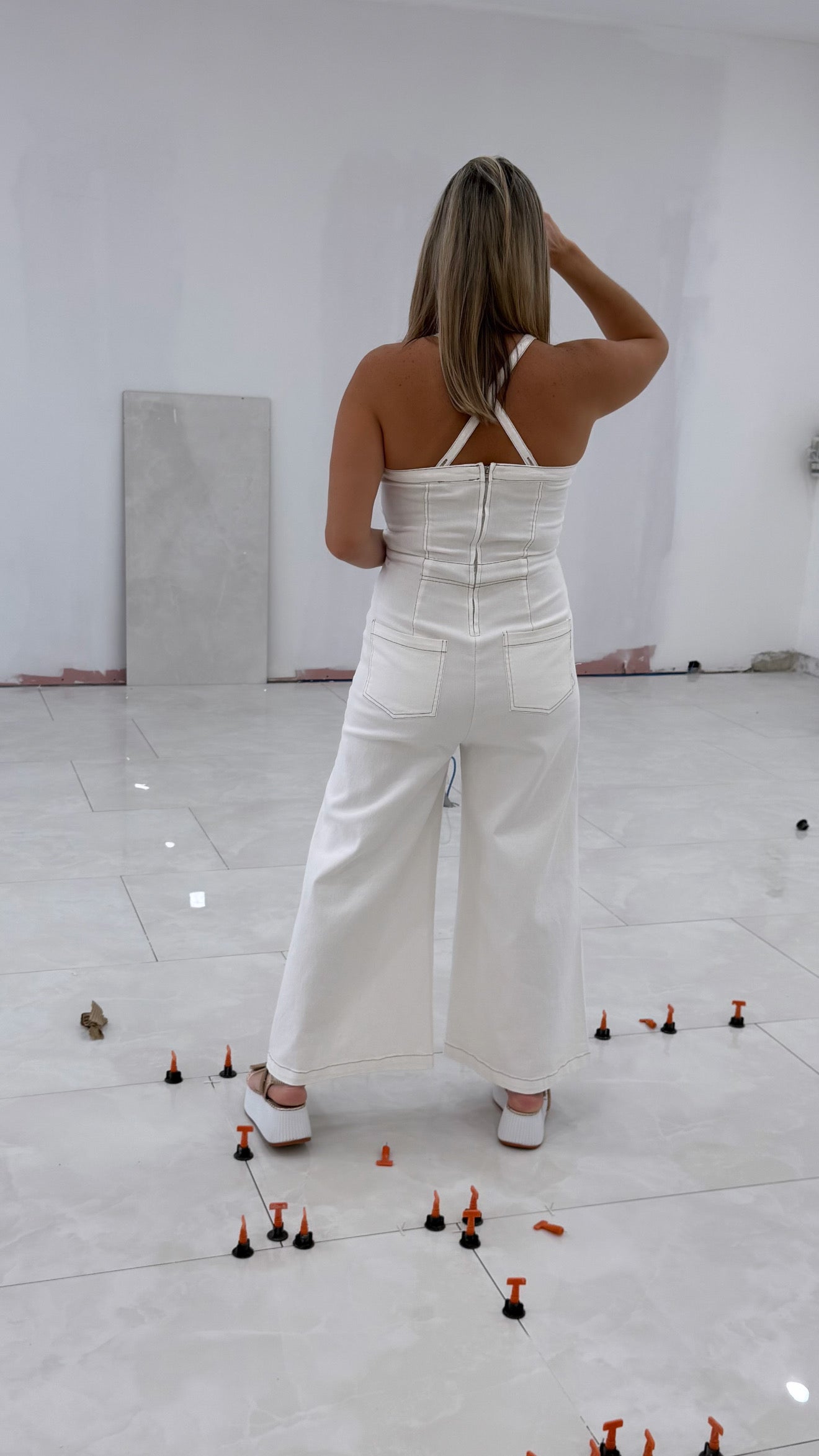 Overall Stretch Off White