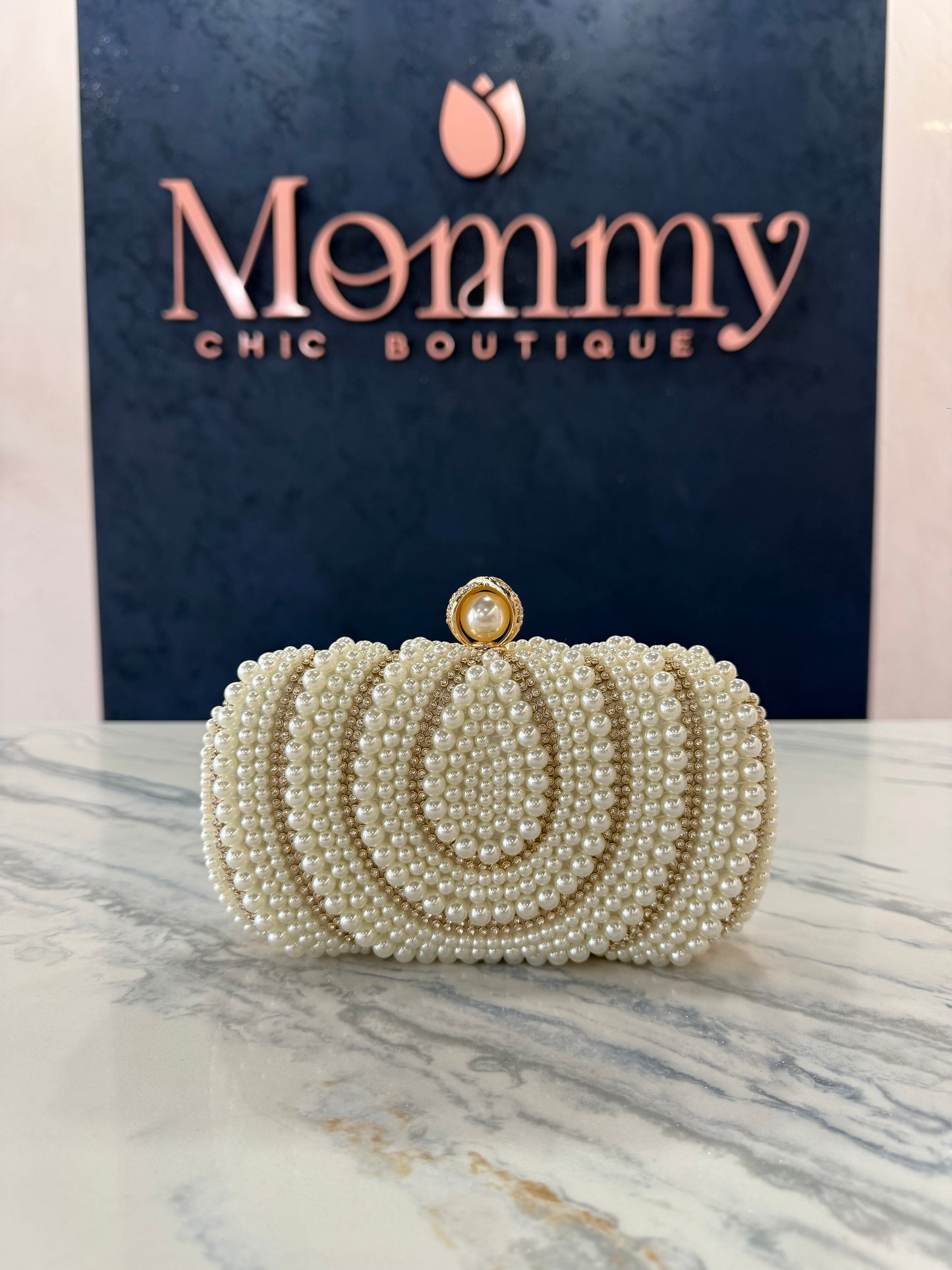 Pearl Clutch Bag