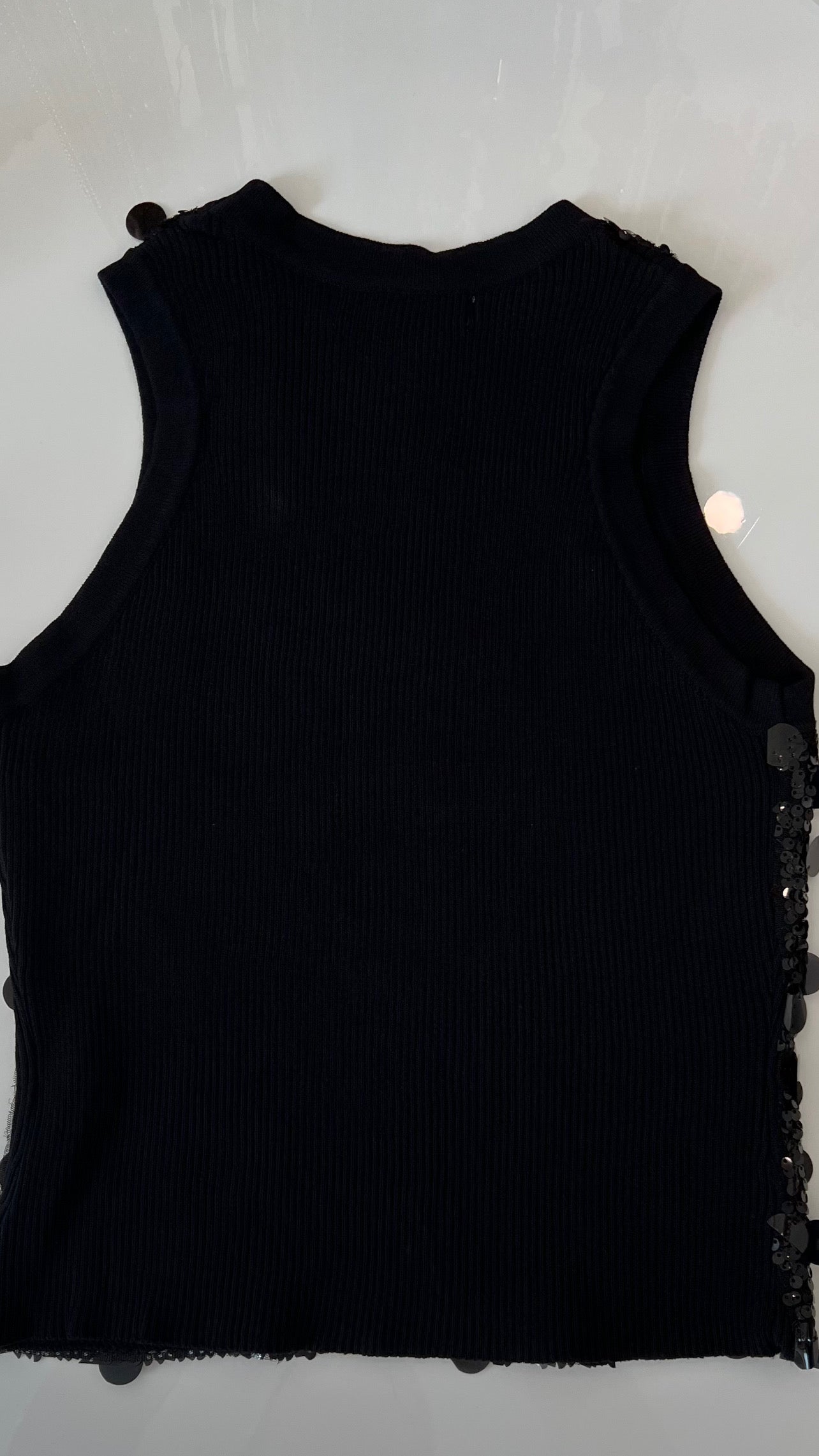 Sequins Top Tank Black