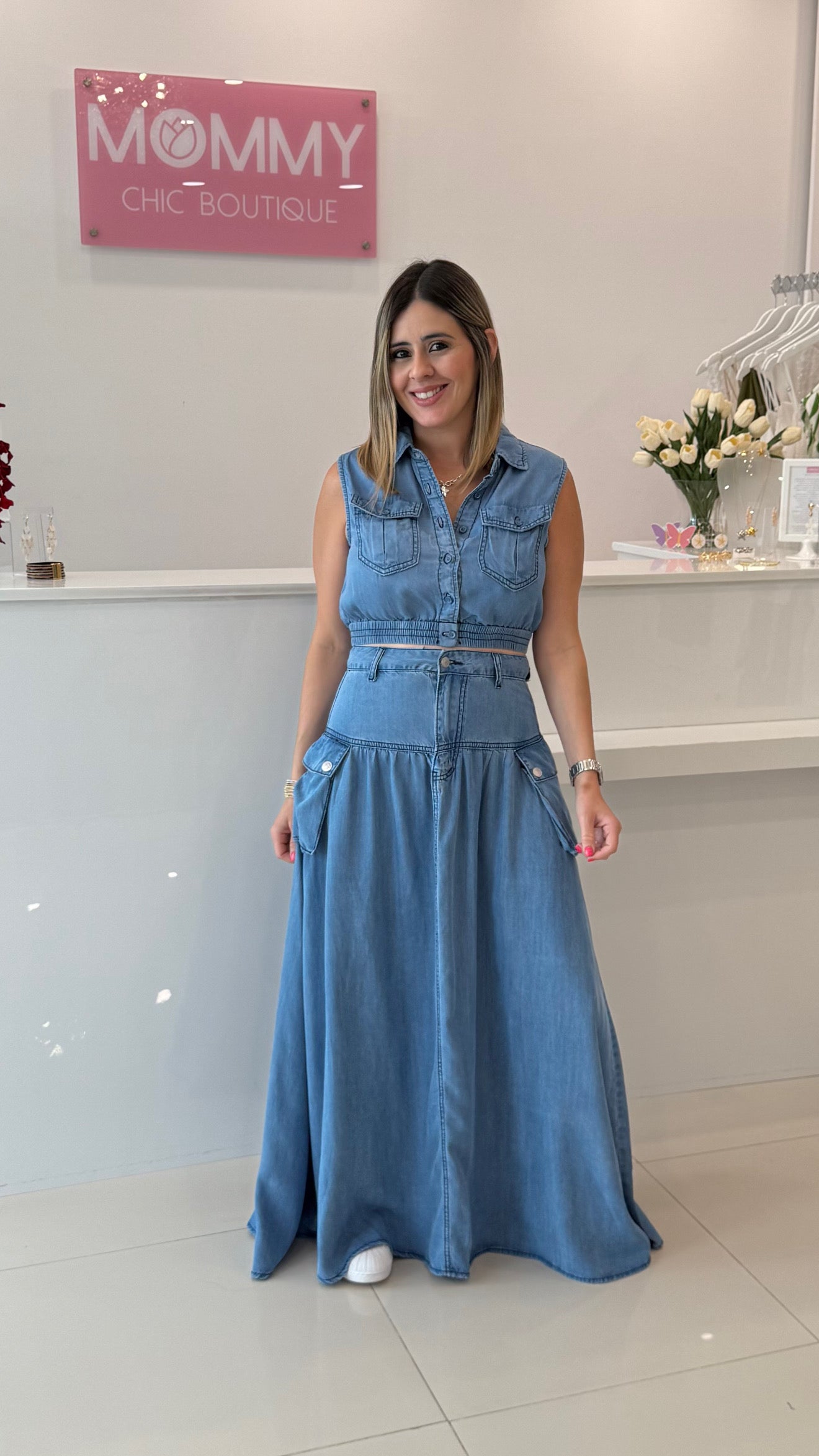 Cargo Maxi Skirt